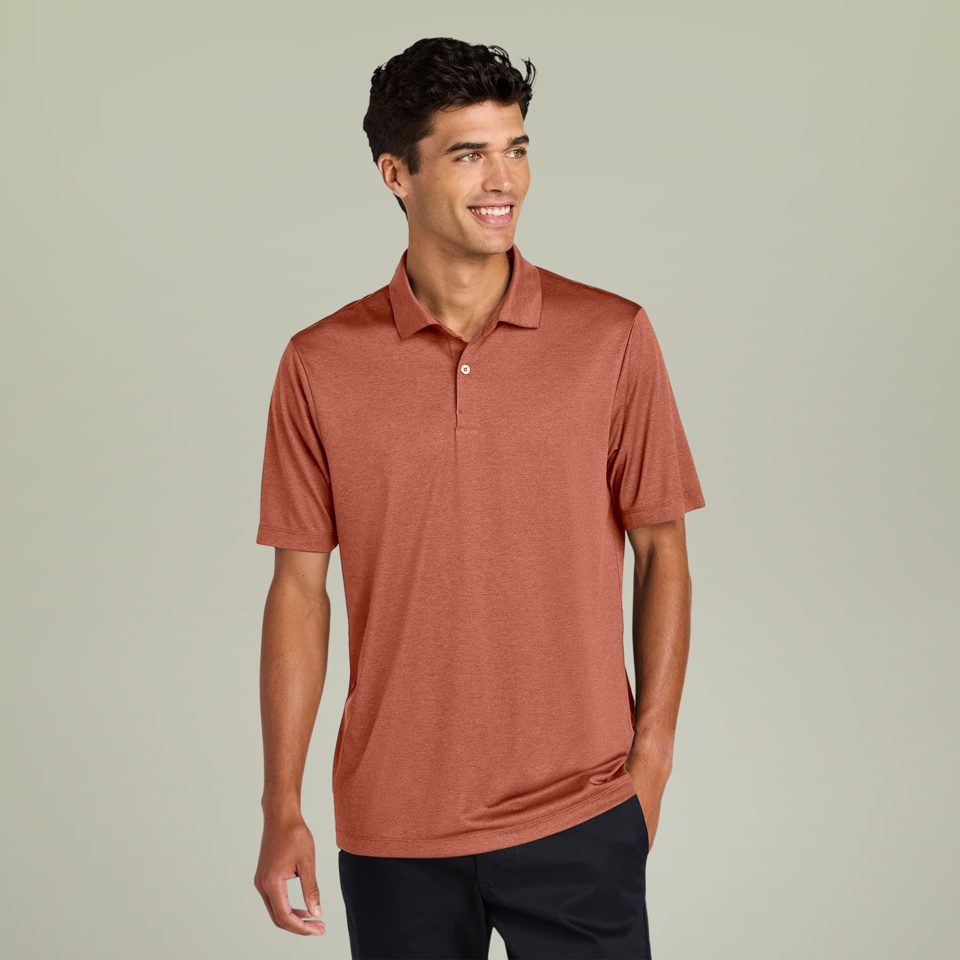 Plain product in sienna heather, front view