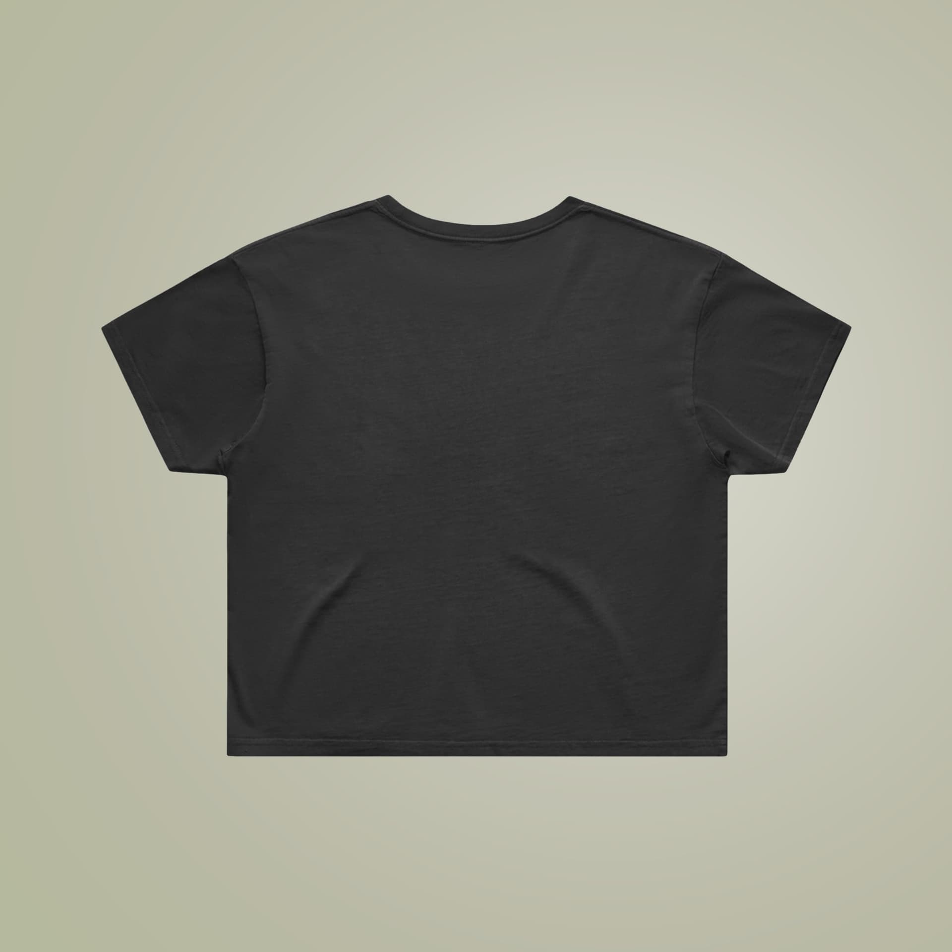 Women's Faded Crop T-Shirt — Faded Black — product photo