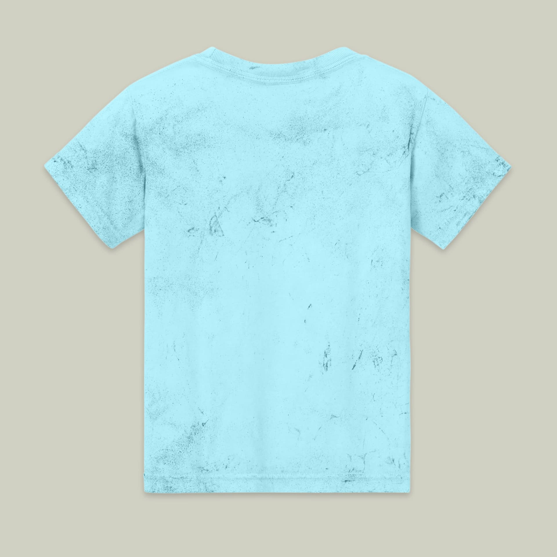 Plain fiji blue heavyweight color blast youth t-shirt, front view