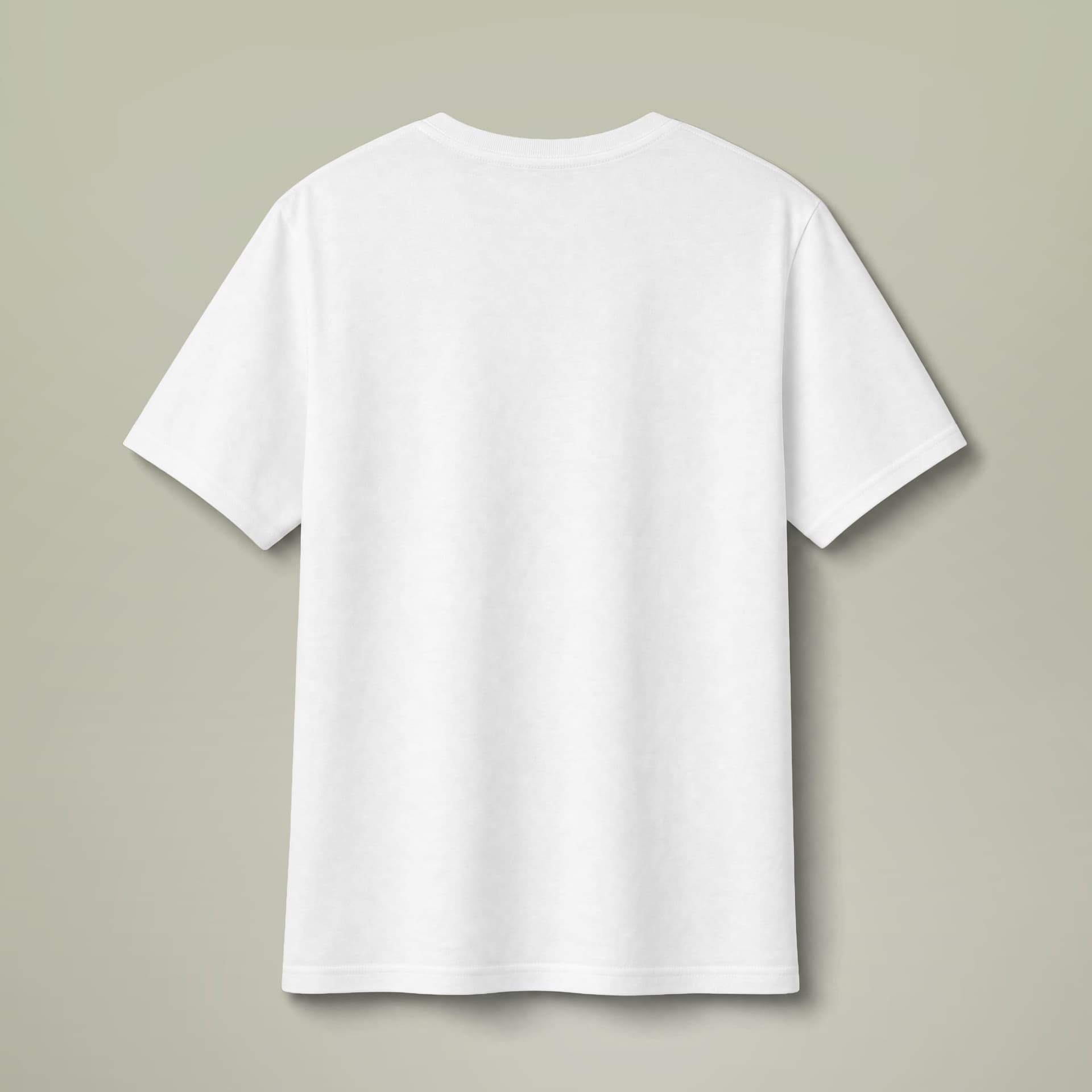 Plain white very important tee v-neck