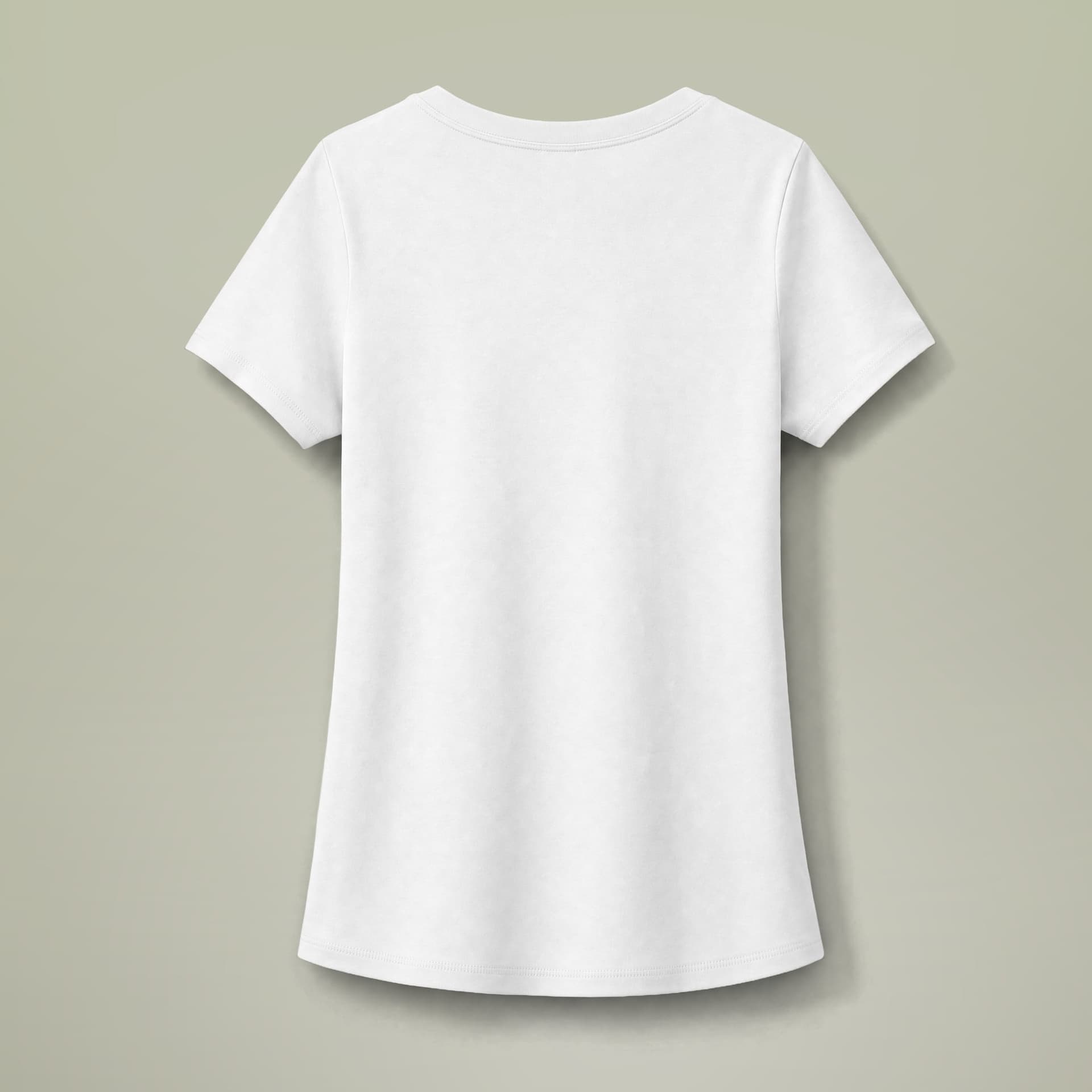 Plain white women's flex scoop neck tee