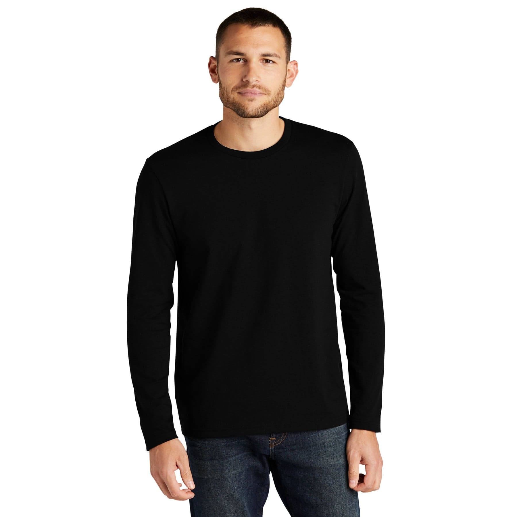 Custom Recycled Cotton Blend Long Sleeve Shirt with Your Photo or Text