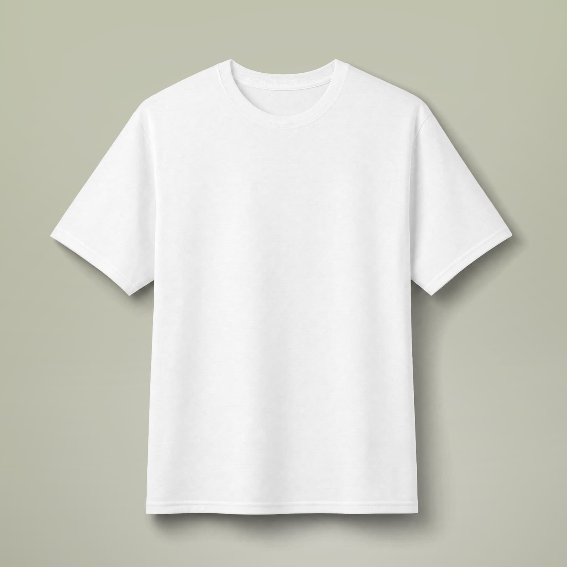 Plain white dri-power 50/50 cotton/poly t-shirt