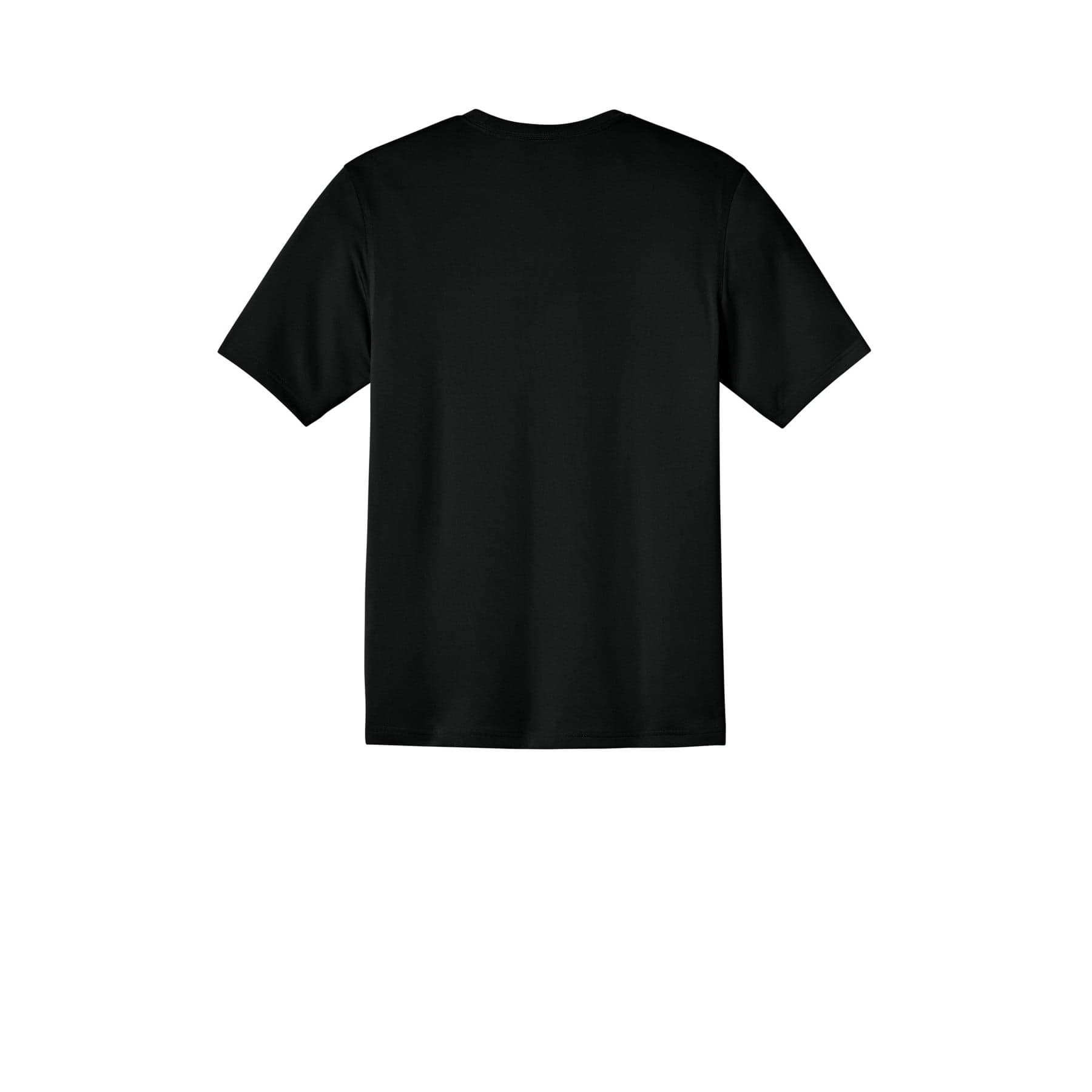 Plain black tall workwear pro short sleeve pocket tee, front view