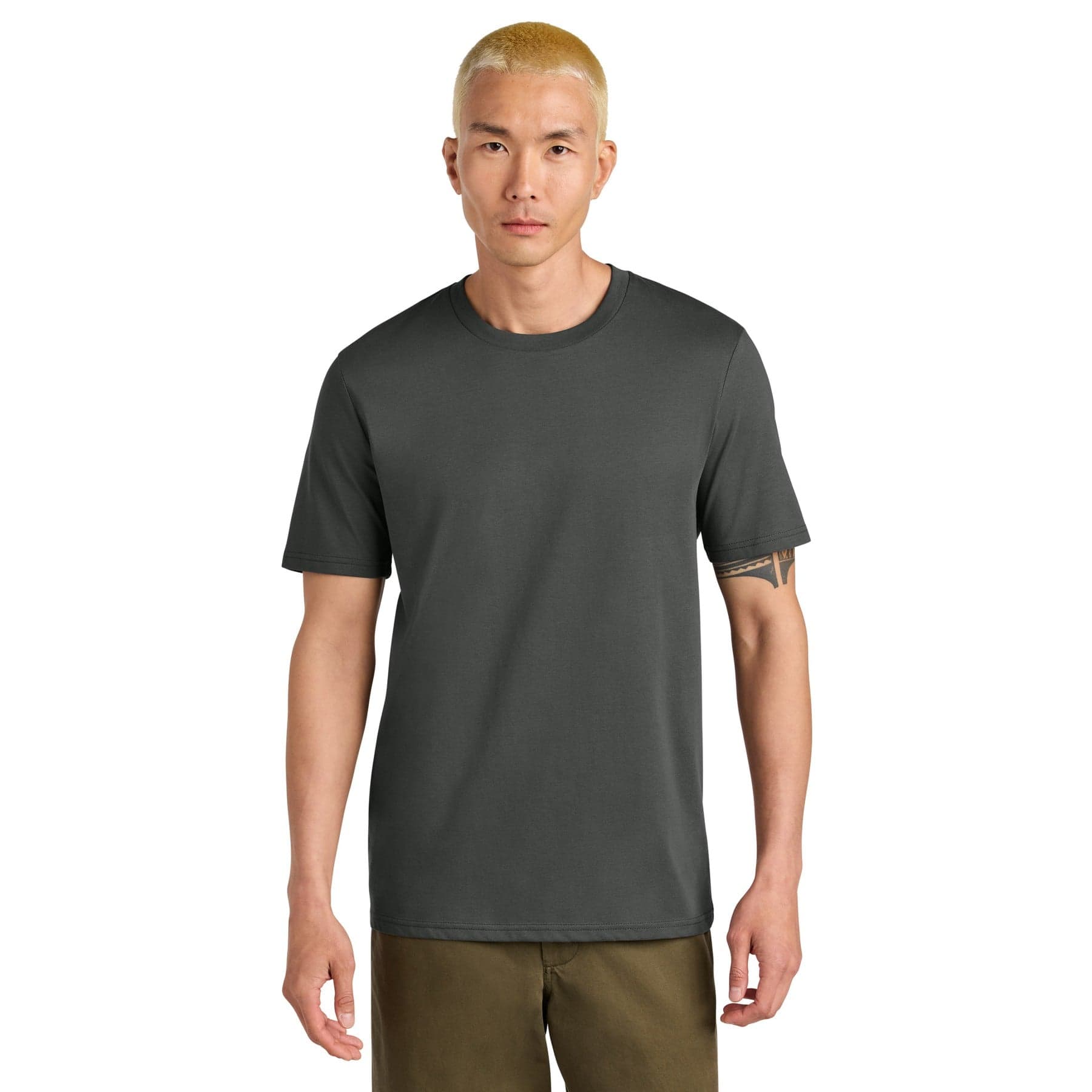 Plain anthracite unisex creator 2.0 tee, front view