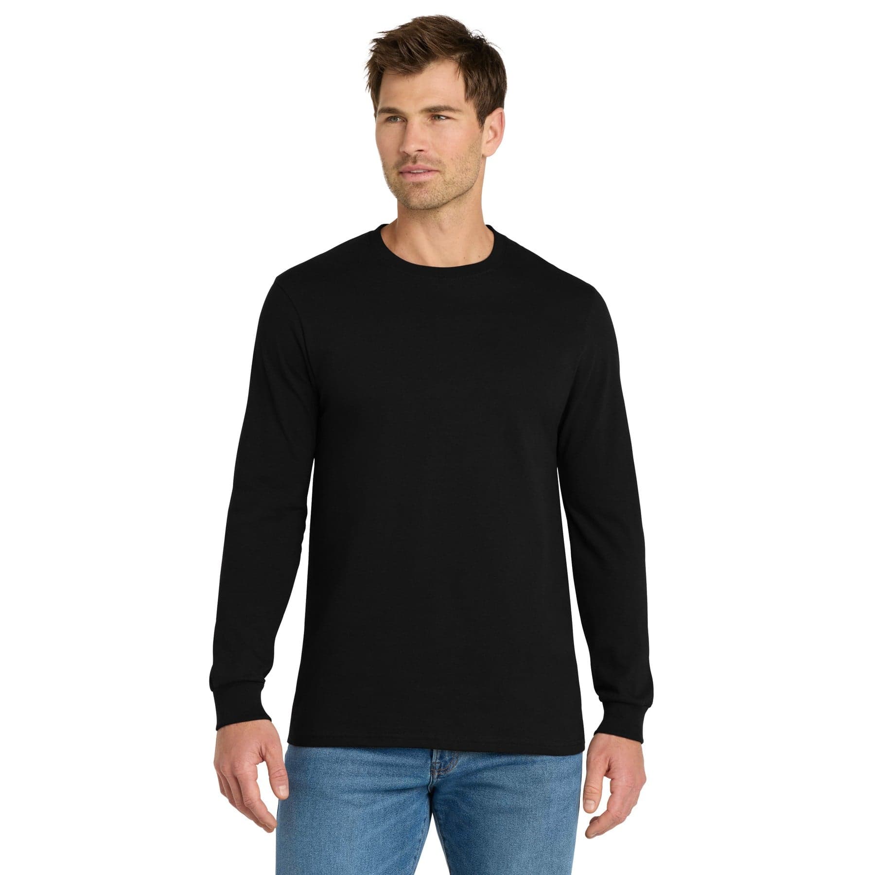 Custom Work Crew Long Sleeve Shirt with Your Name