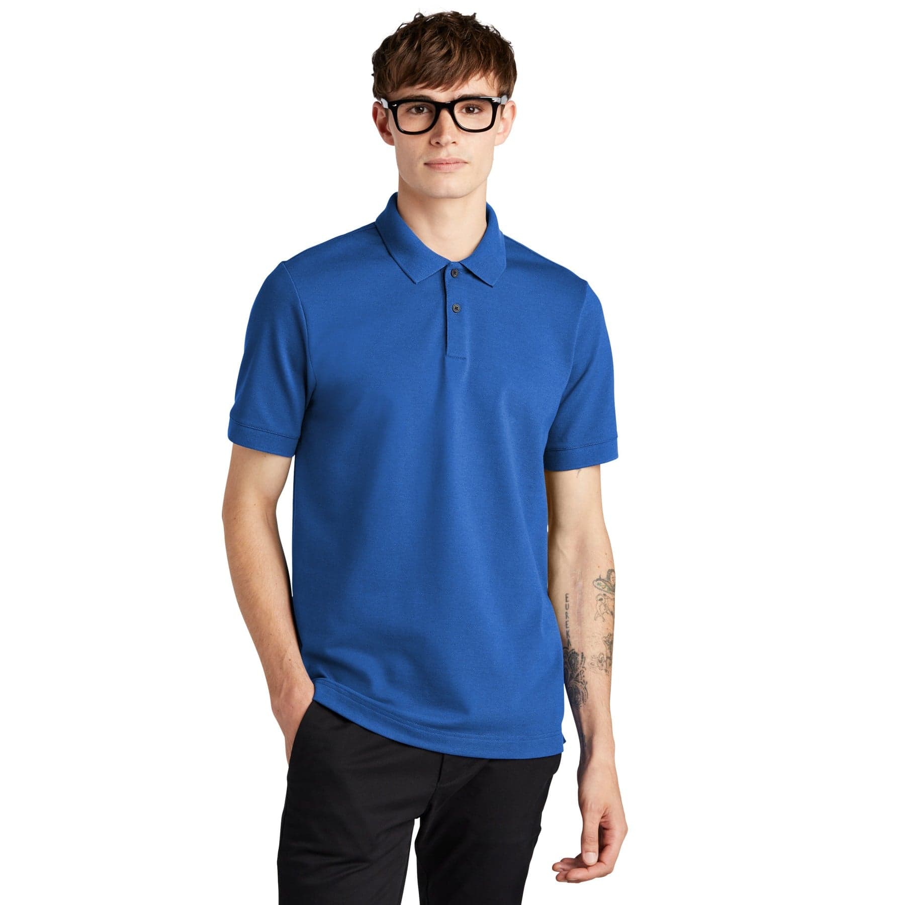 Custom Heavyweight Stretch Pique Polo Shirt with Your Logo or Text