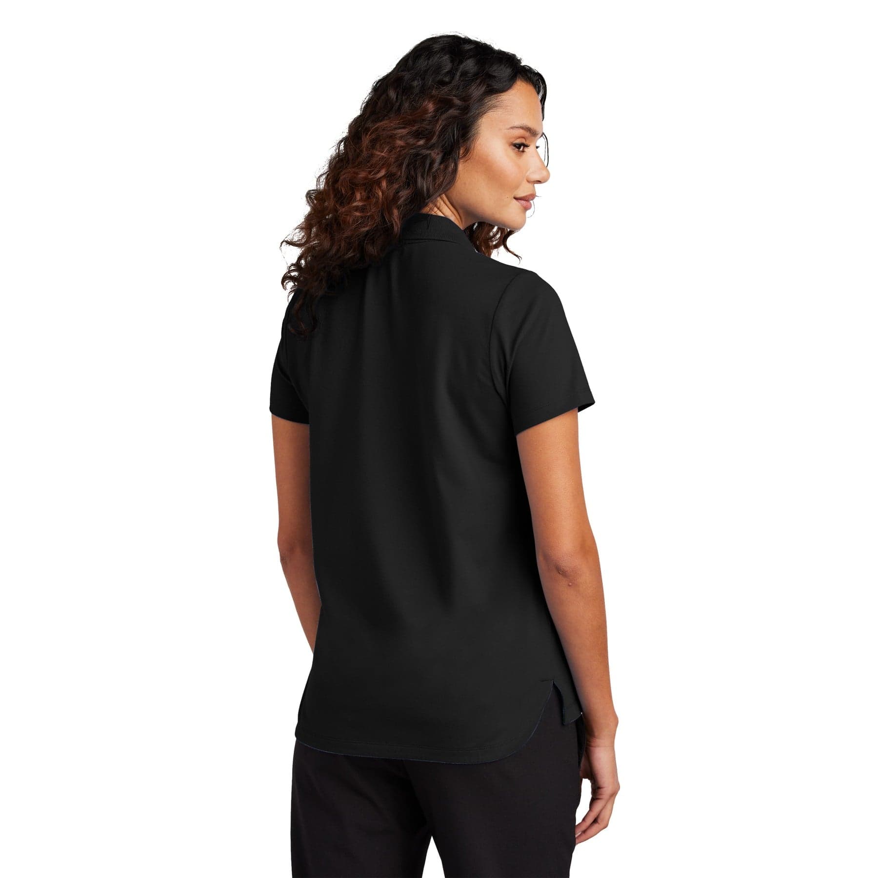 Women's Stretch Pique Polo — Storm Grey — product photo