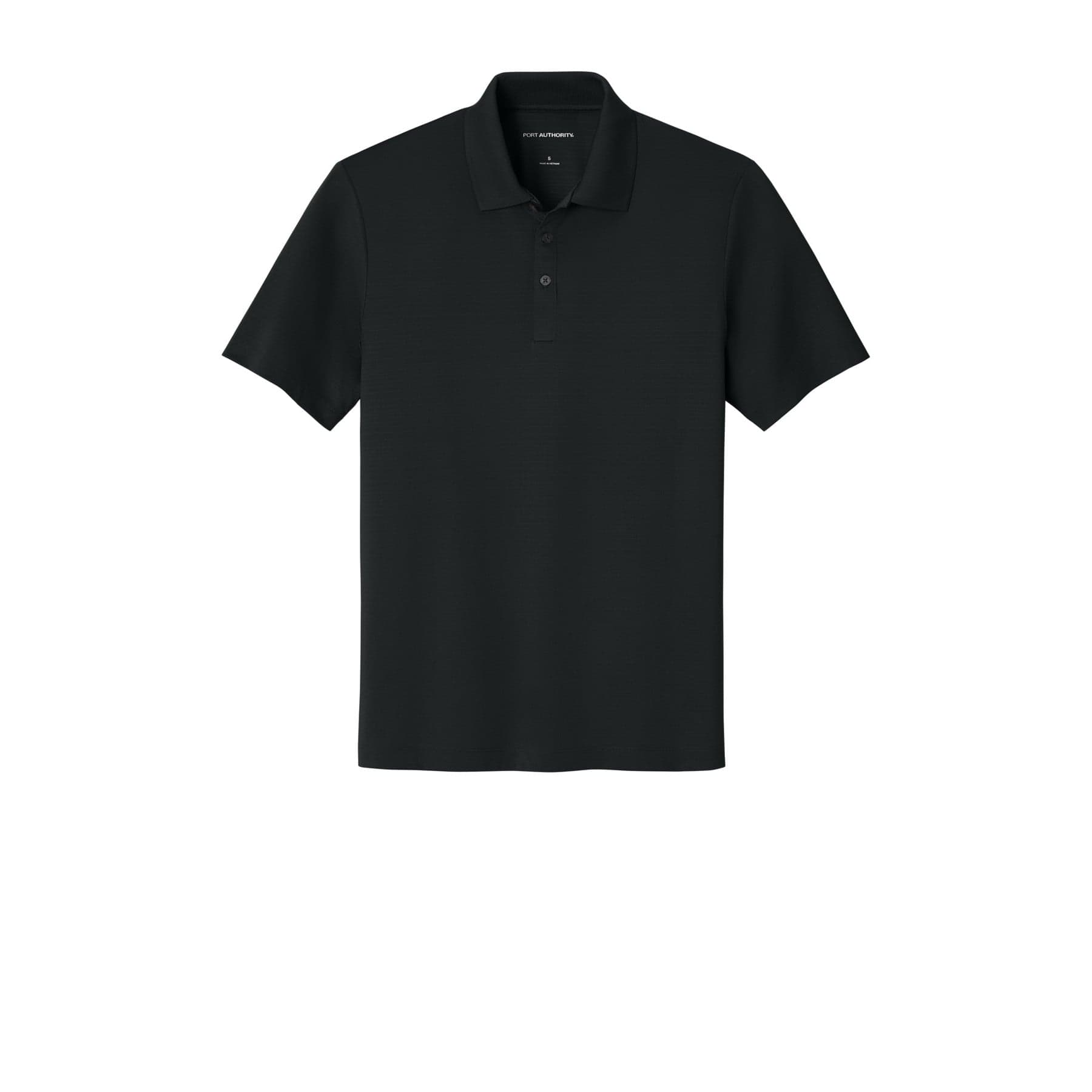 Eclipse Stretch Polo — Deep Black — product photo