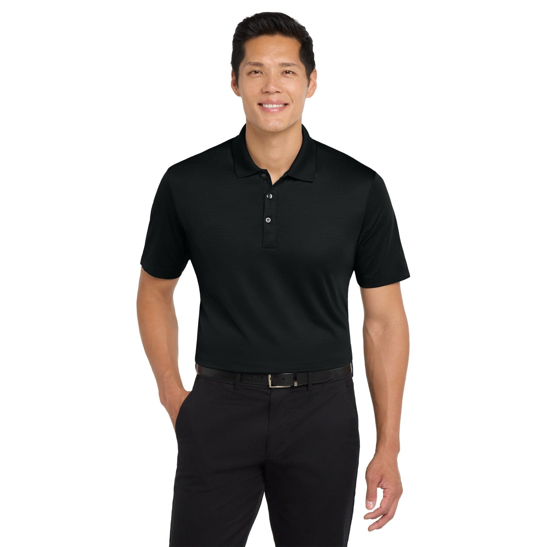 Custom Stretch Stripe Jersey Polo Shirt with Your Logo or Text