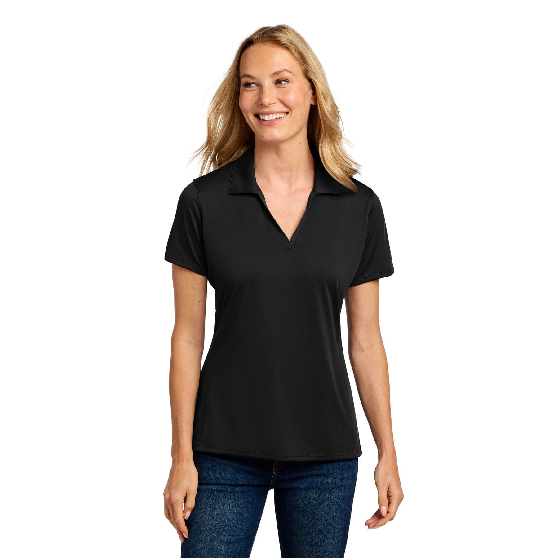 Women's Performance Staff Polo — Graphite — product photo