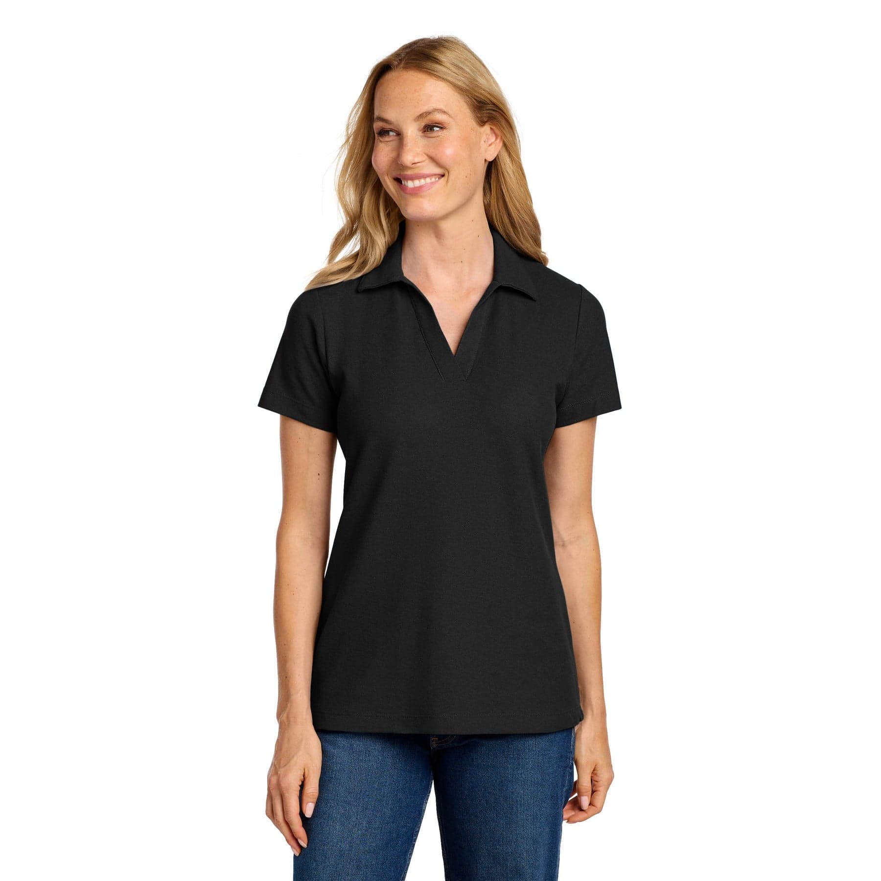 Custom Women's Recycled Blend Pique Polo Shirt with Your Logo or Text