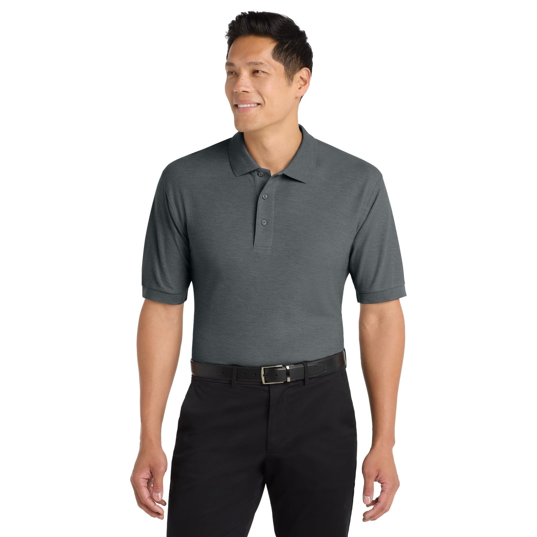 Tall Silk Touch Polo — Steel Grey — product photo