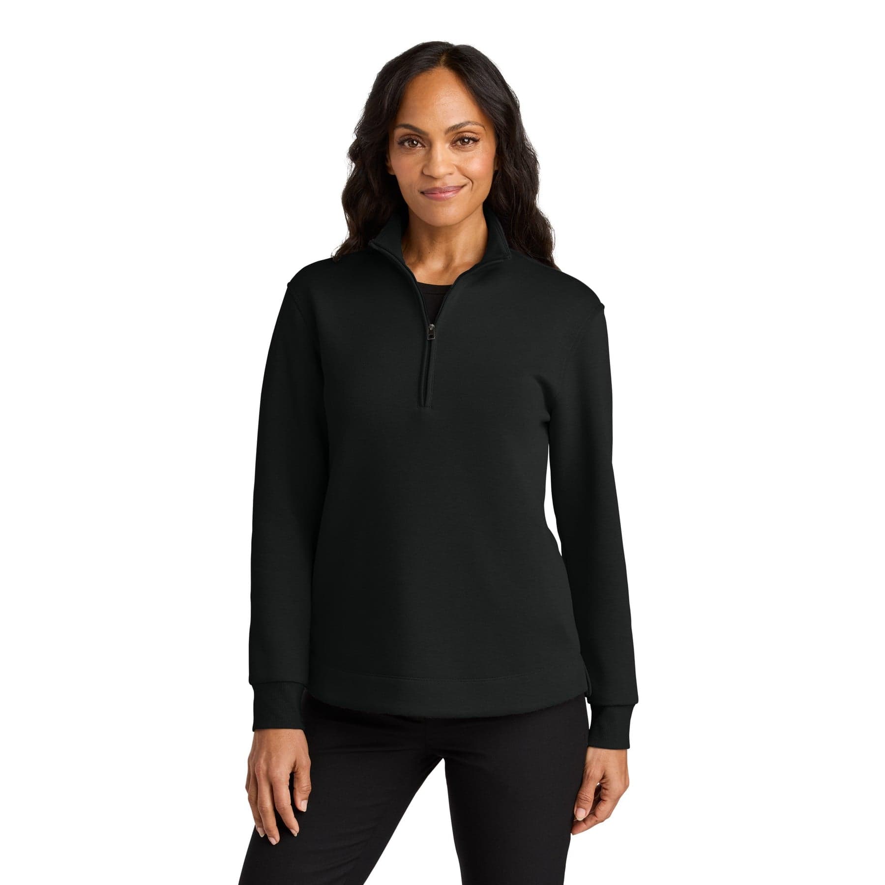 Custom Women's Double Pique Quarter-Zip with Your Photo or Text