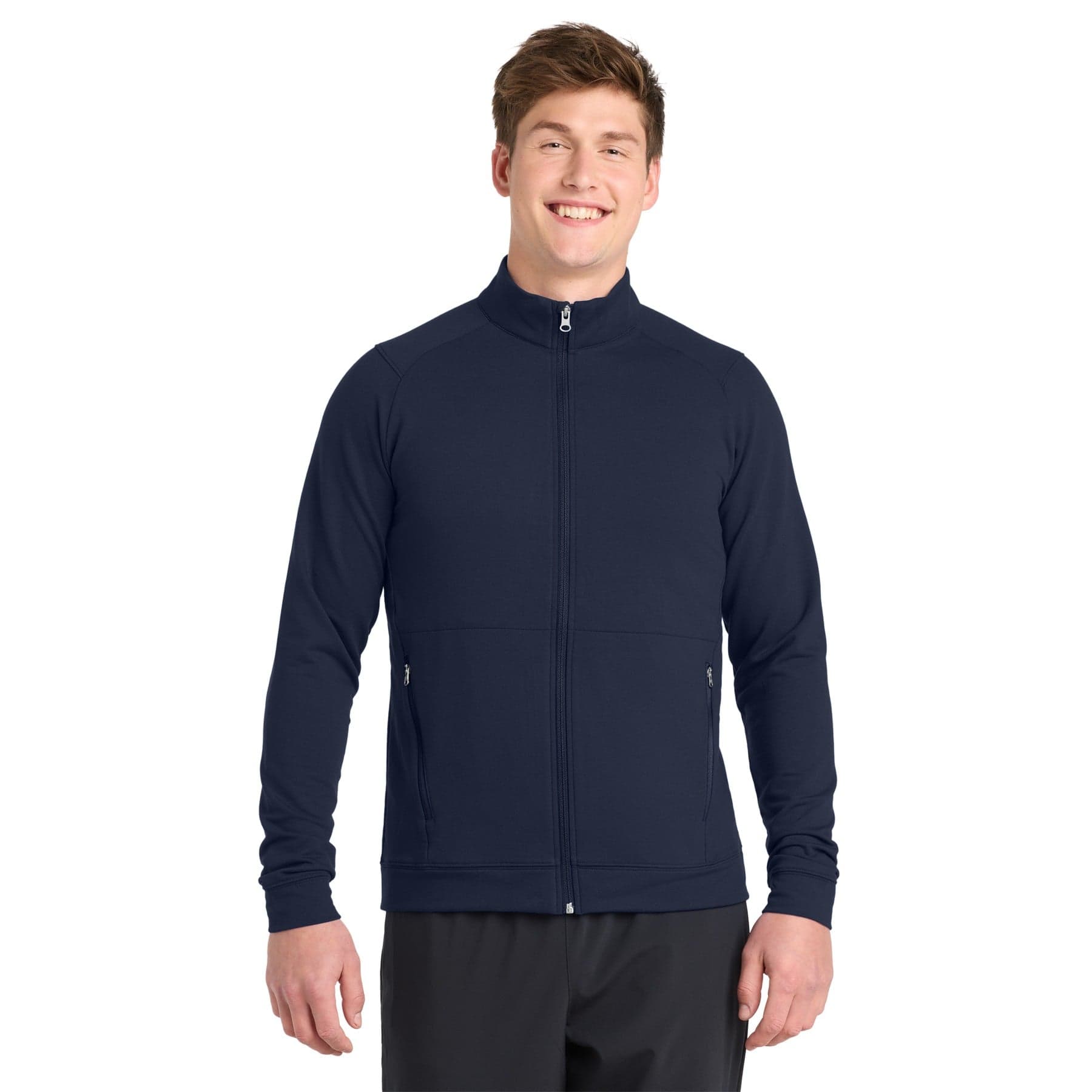Custom Stretch Fleece Full-Zip Jacket with Your Photo or Text