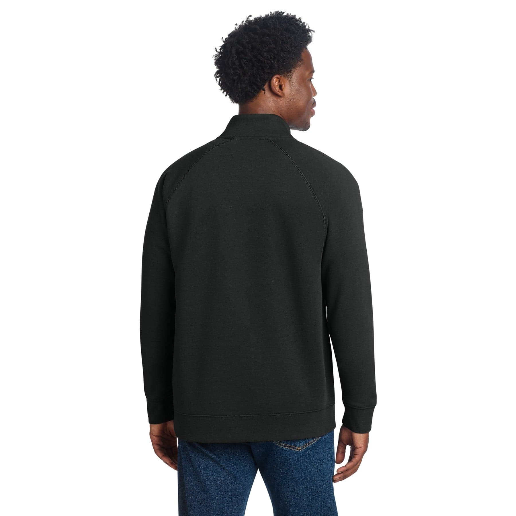Custom Cotton-Rich Fleece Quarter-Zip with Your Photo or Text