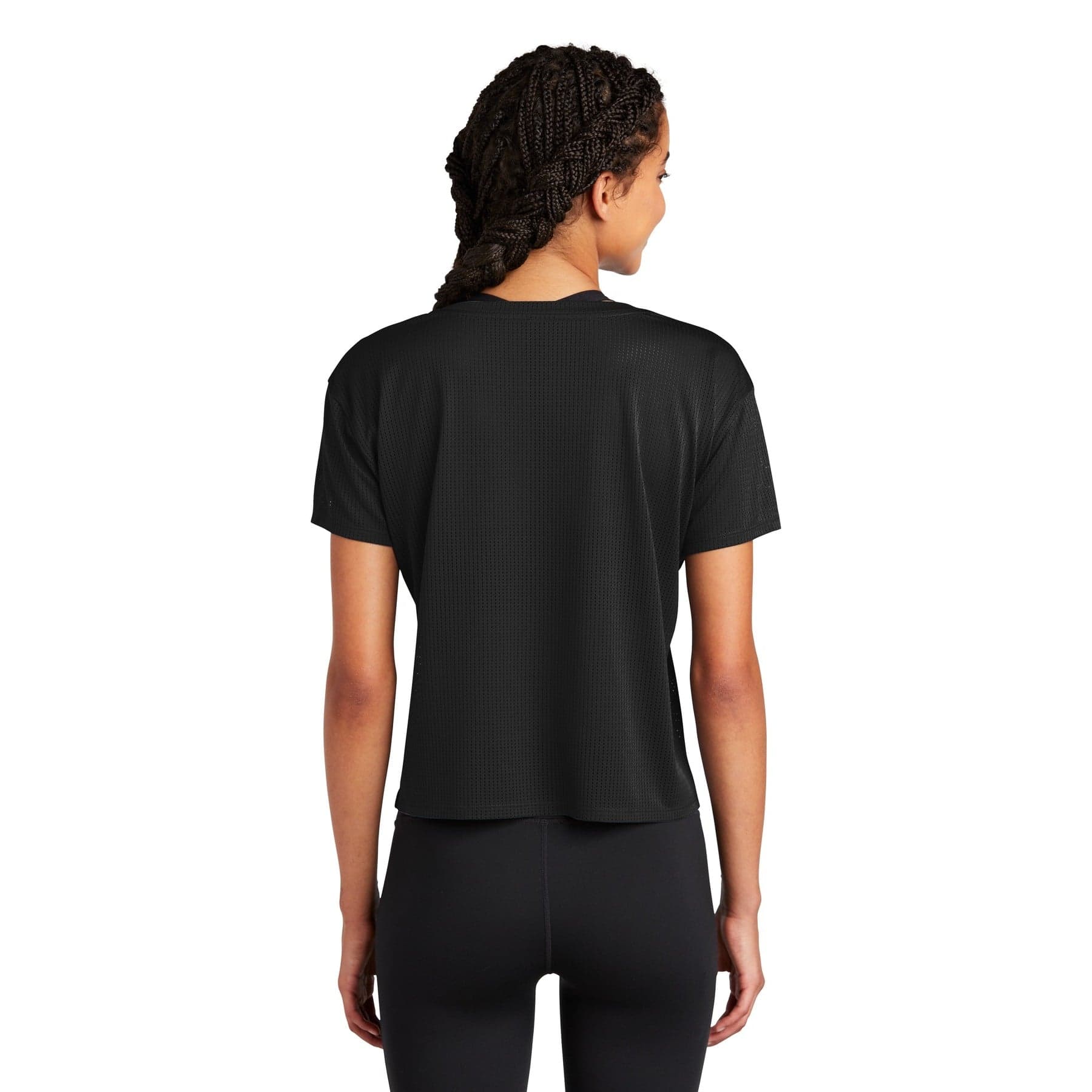Custom Women's Moisture-Wicking Mesh Crop Top with Your Photo or Text