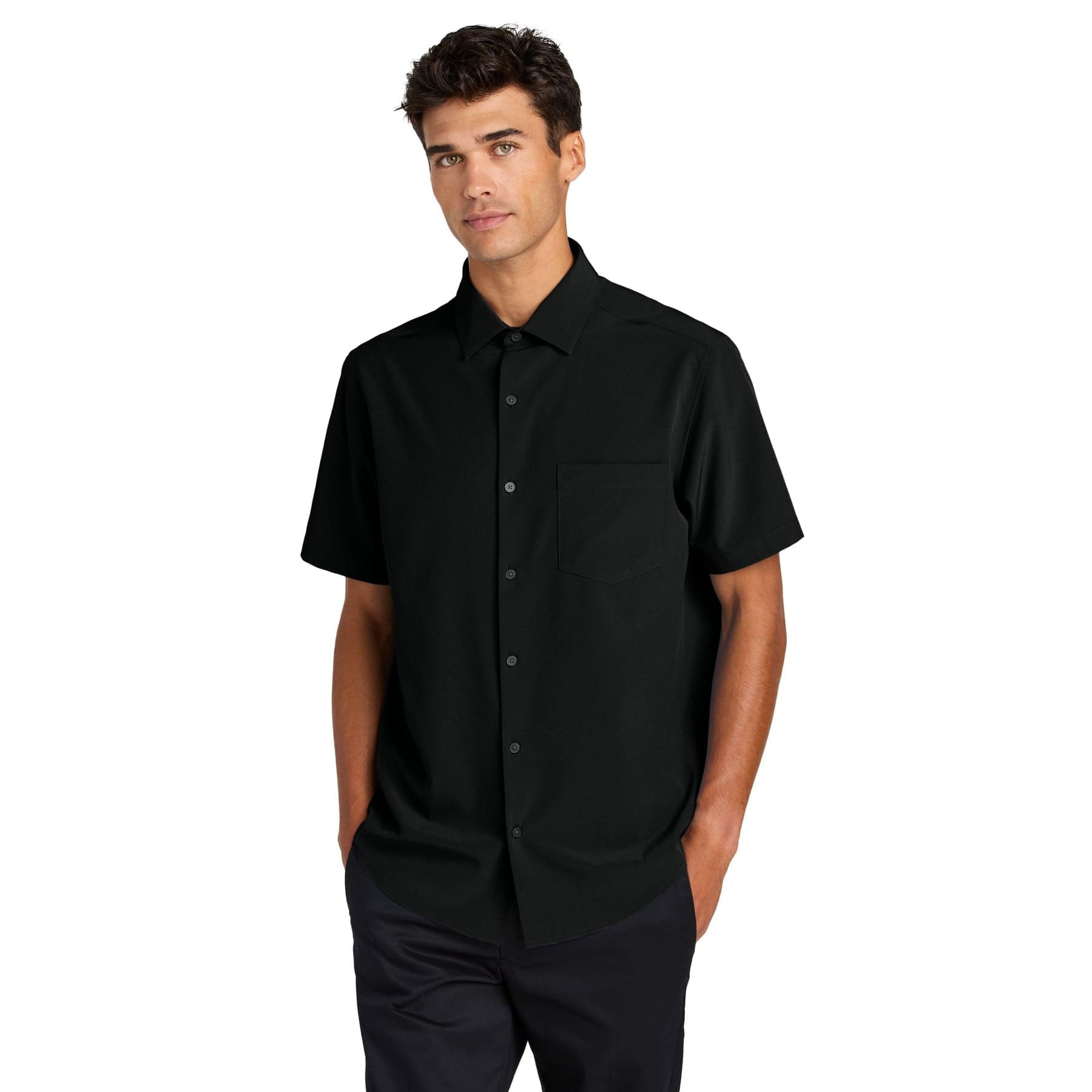 Custom Short Sleeve Stretch Fishing Shirt with Your Photo or Text