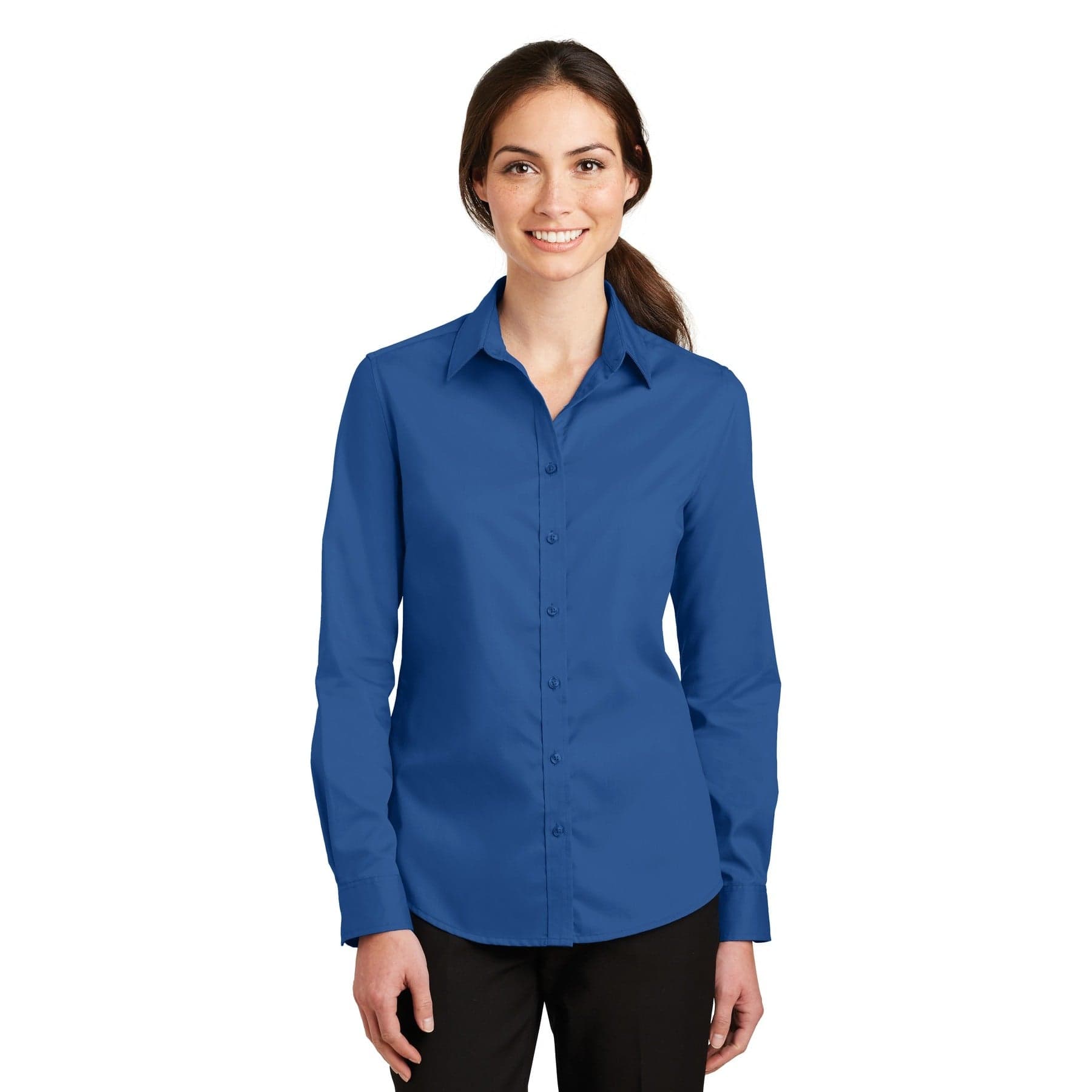Custom Women's Twill Work Shirt with Your Photo or Text