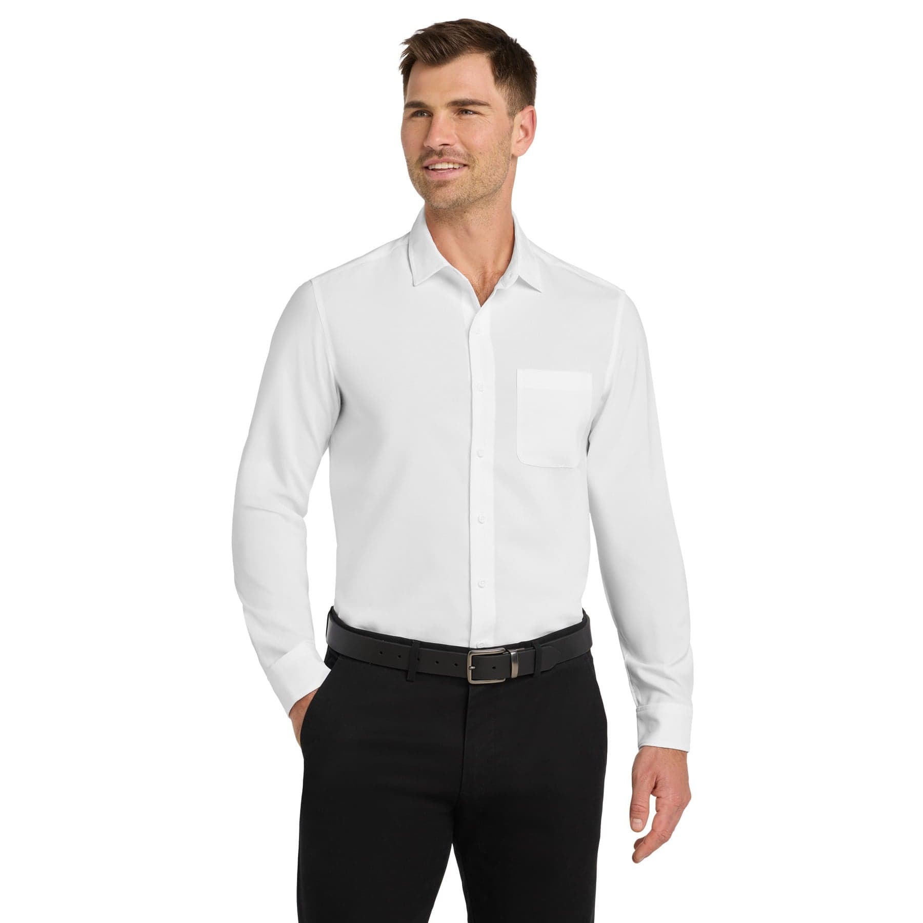 Custom Staff Shirts, Long Sleeve Work Shirt with Your Logo