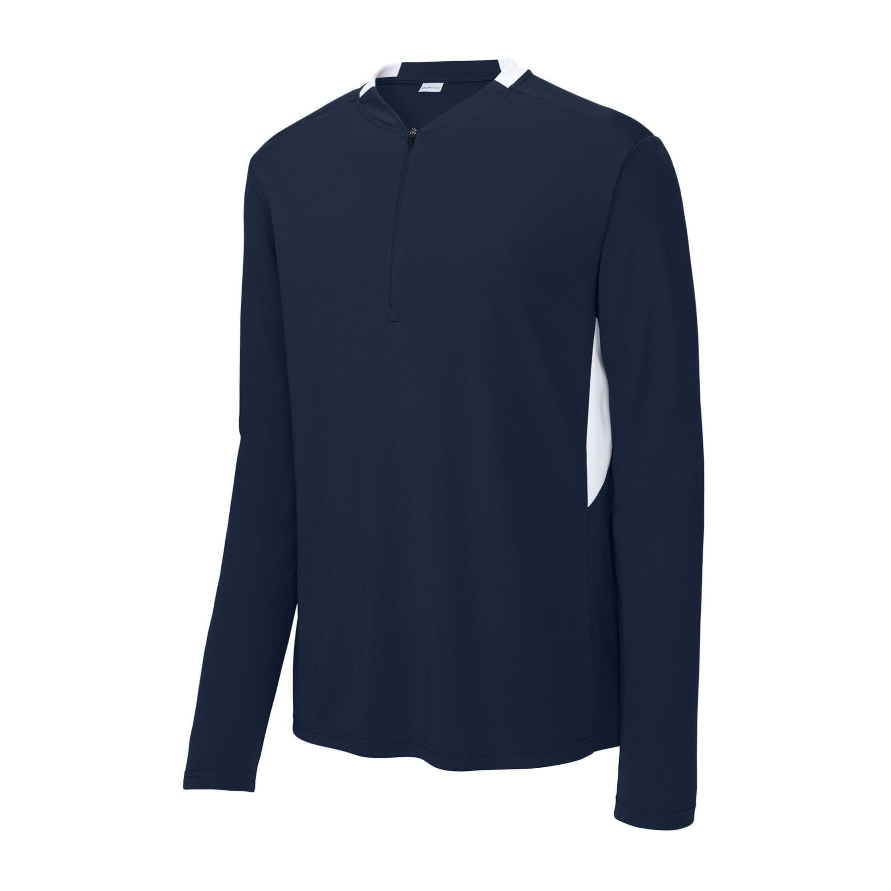 Club 1/4-Zip Pullover — True Navy/ White — product photo