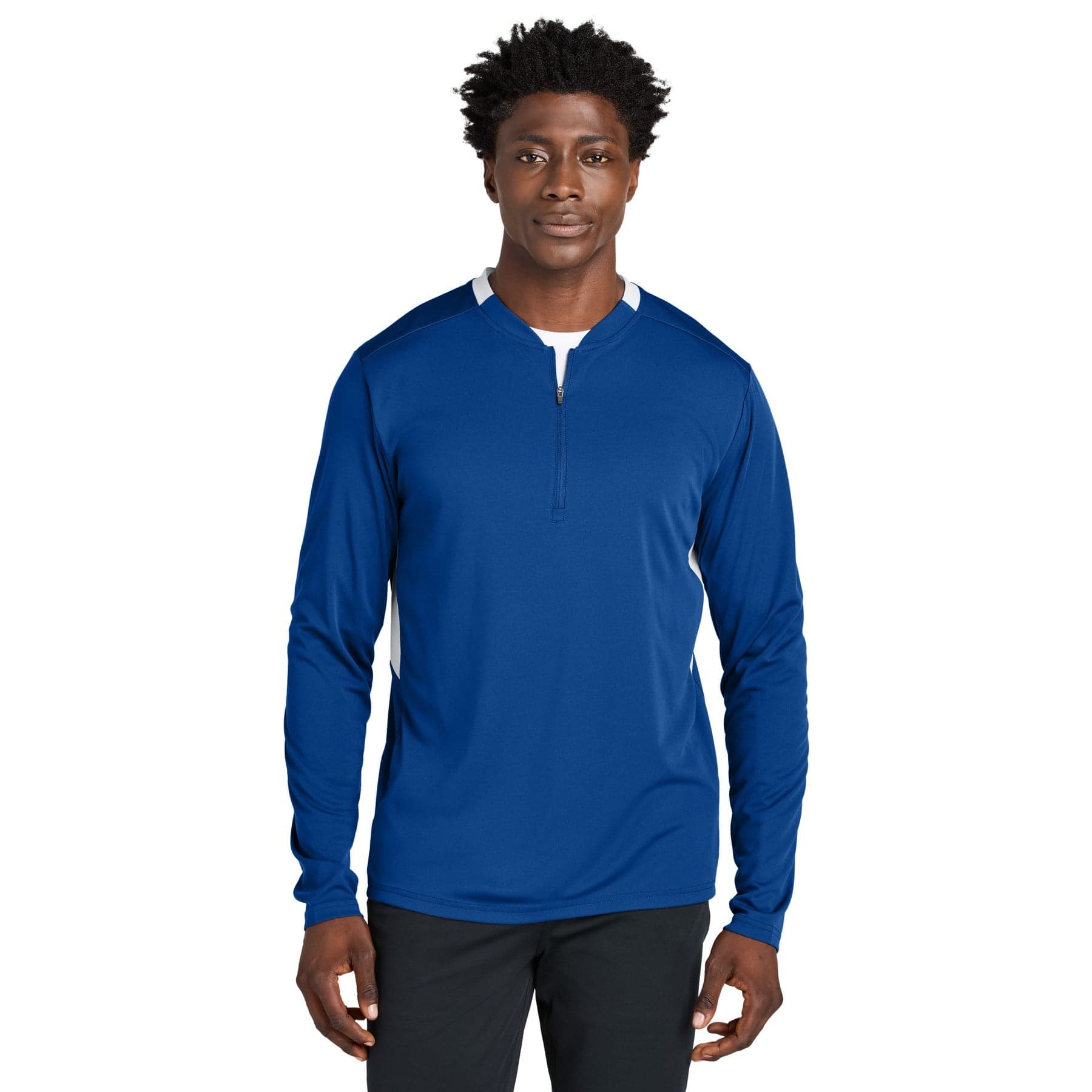 Custom Moisture-Wicking Quarter-Zip Pullover with Your Photo or Text