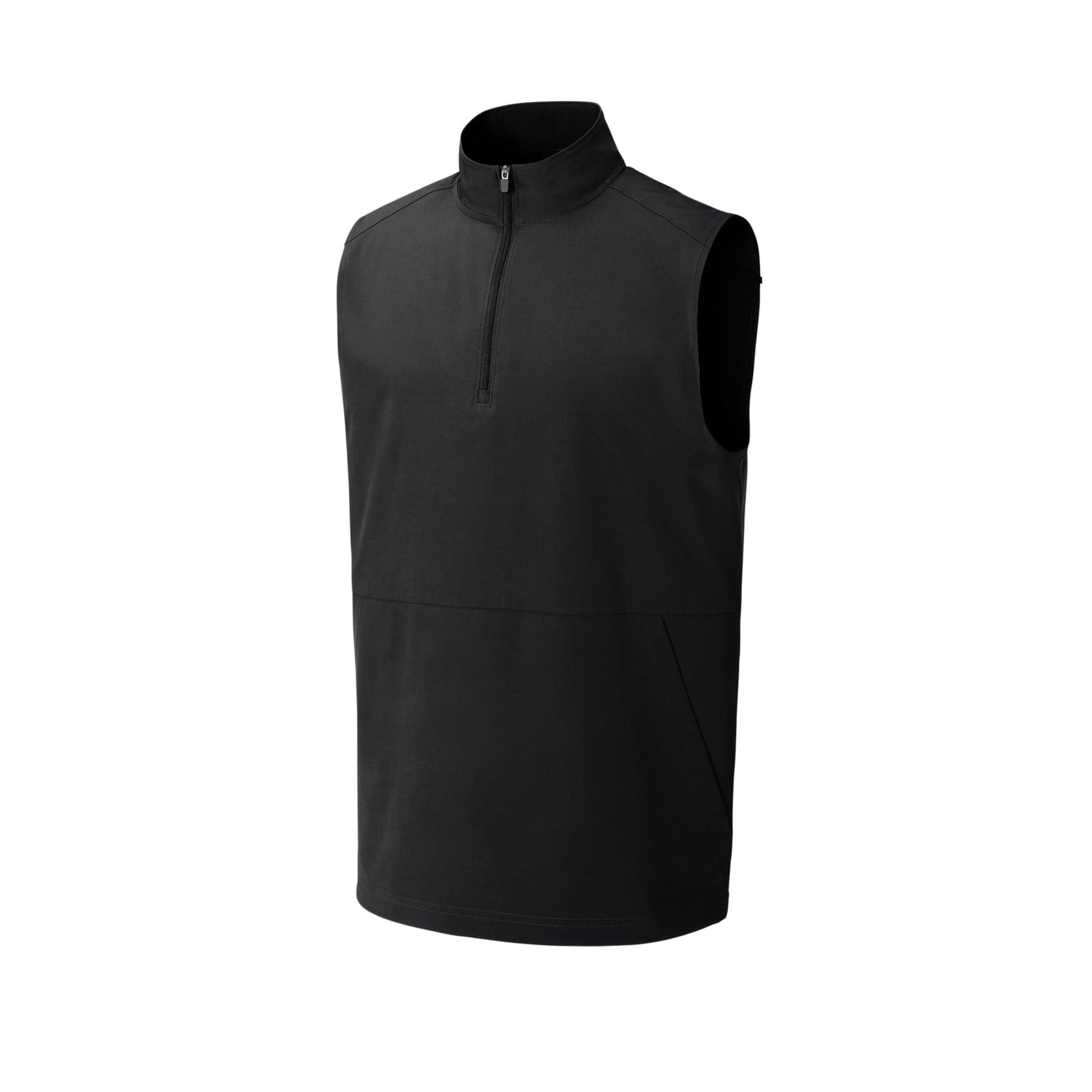 Repeat 1/2-Zip Vest — Black — product photo