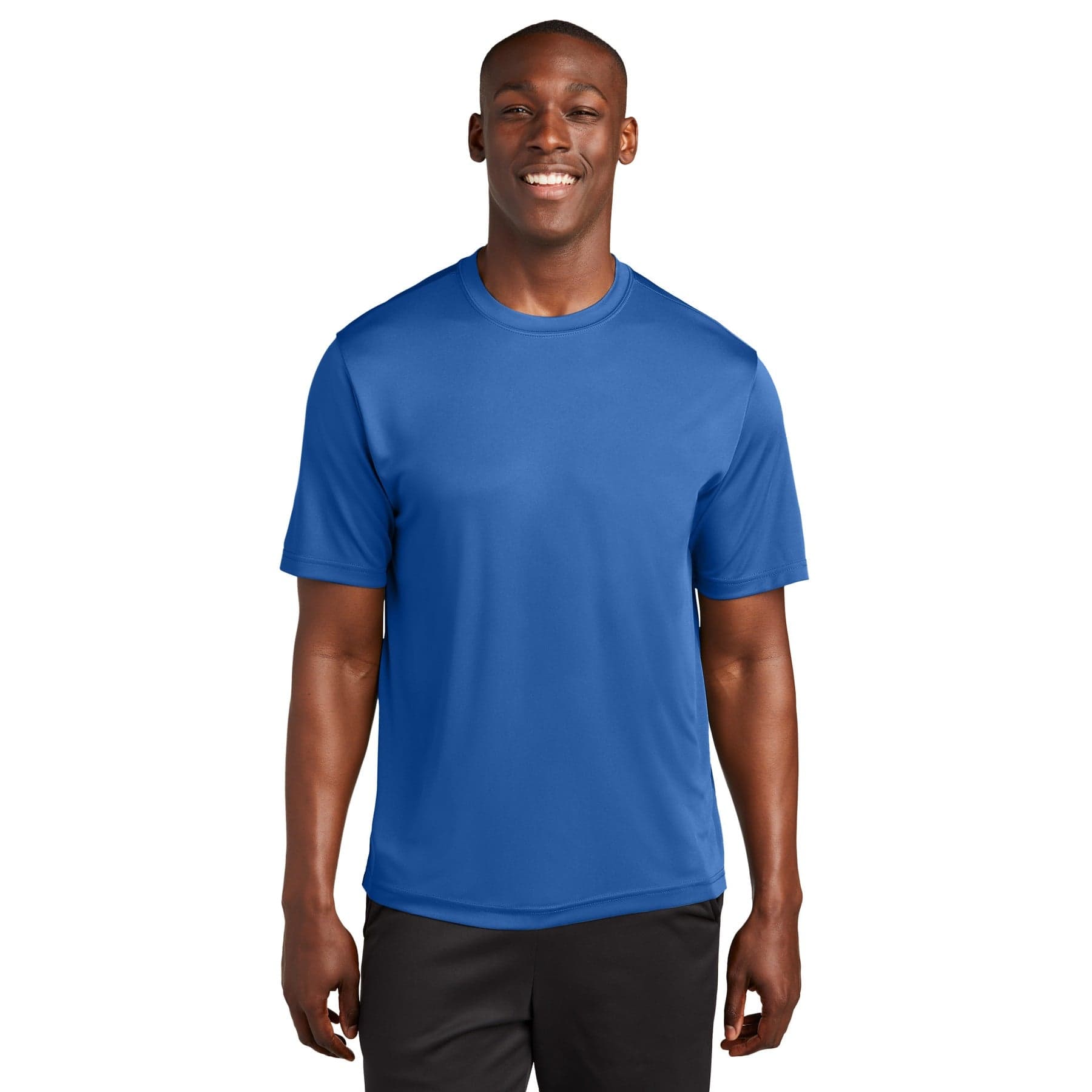 Plain true royal tall posicharge competitor tee, front view