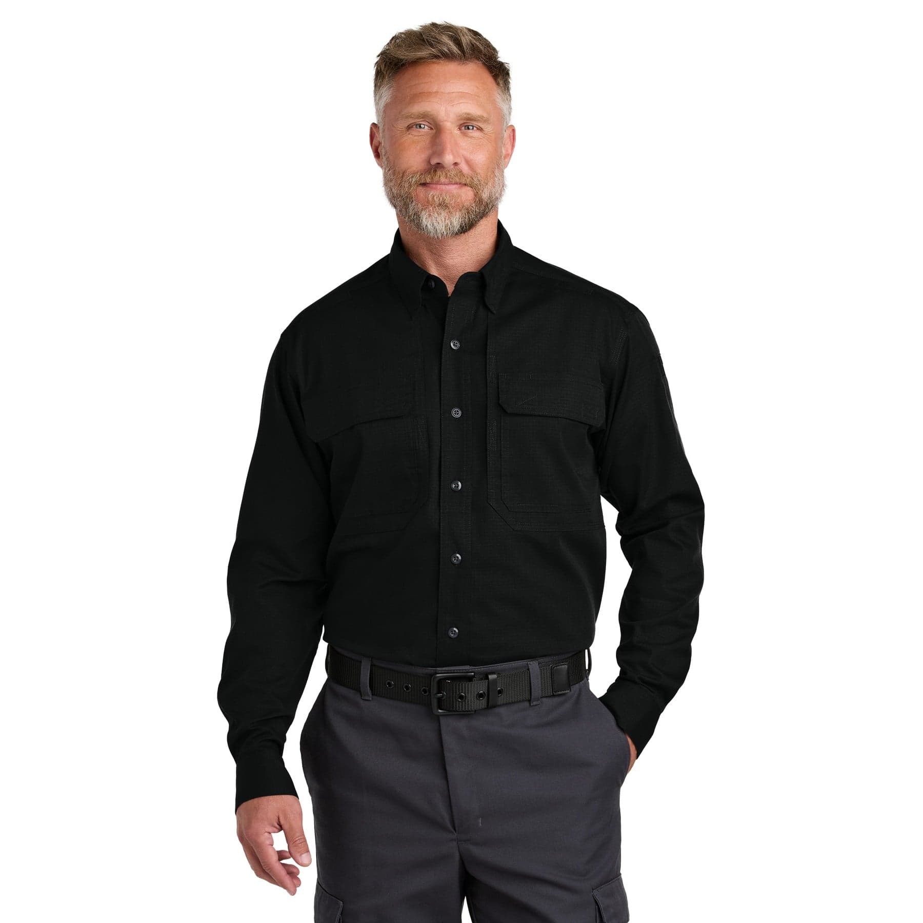 Custom Long Sleeve Tactical Work Shirt with Your Photo or Text