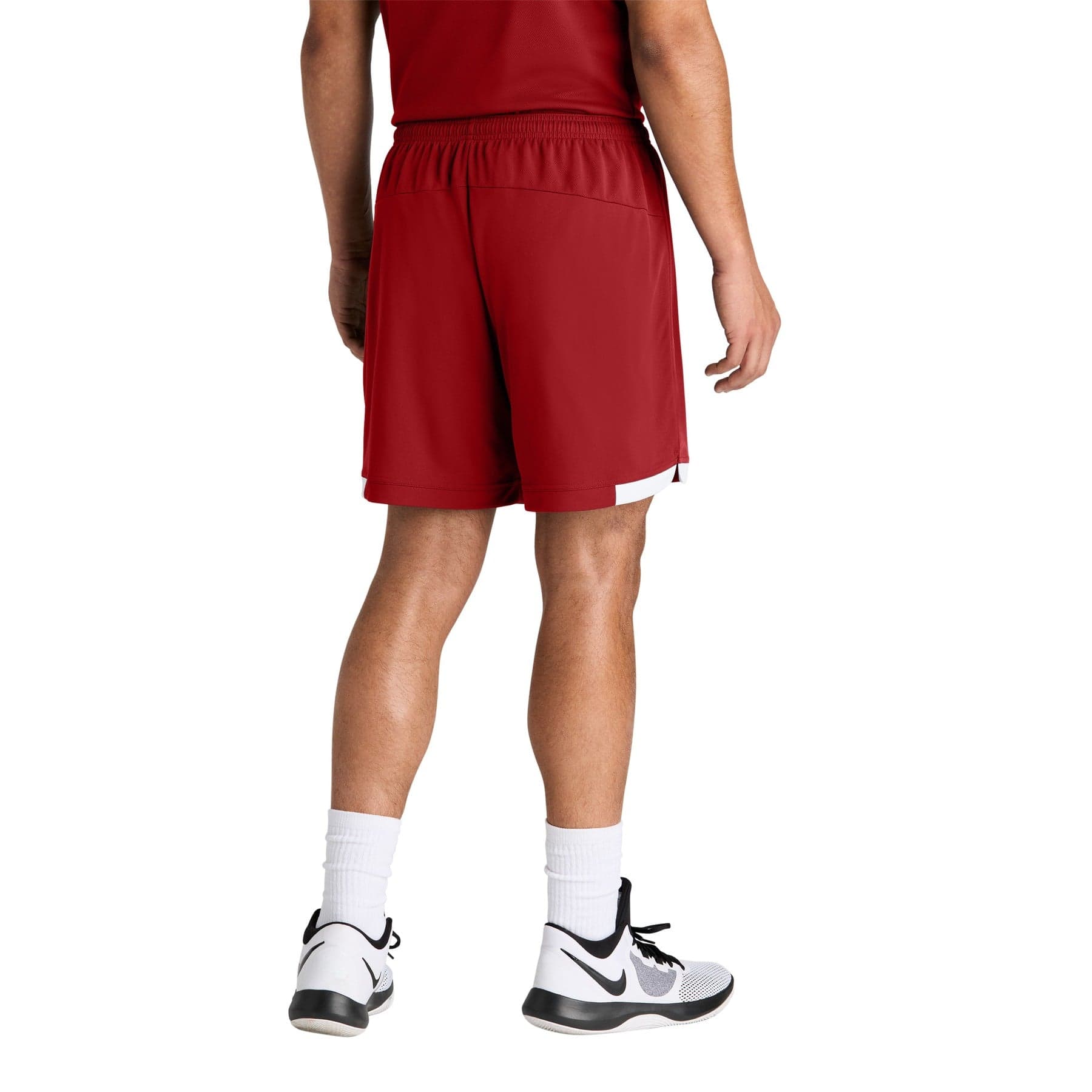 Club 7' Short — Deep Red/ White — product photo