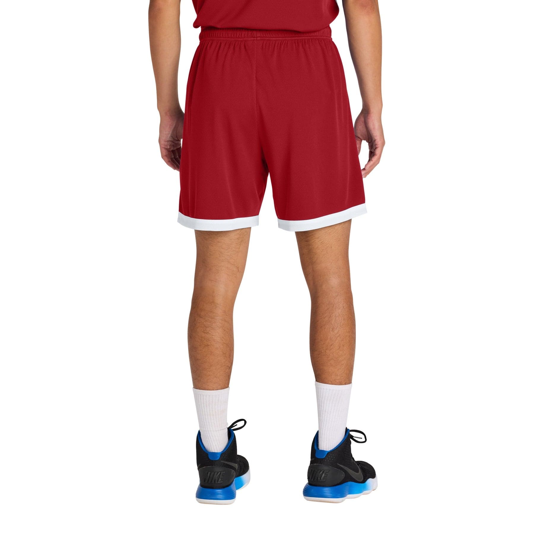 Rival Basketball 7'Short — Deep Red/ White — product photo