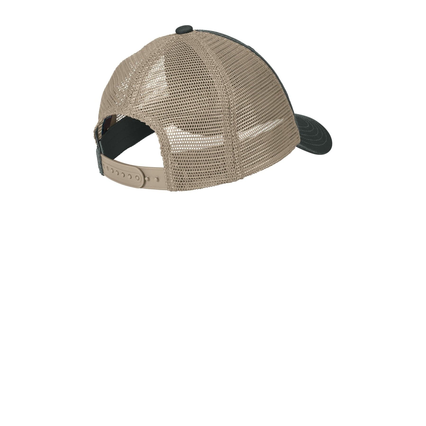 Plain olive/ khaki super soft mesh back cap, front view