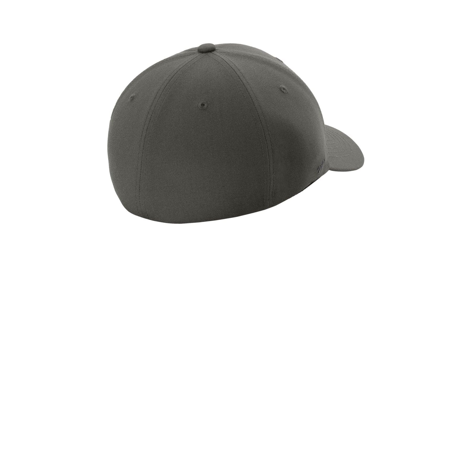 Plain storm grey flexfit nu cap, front view