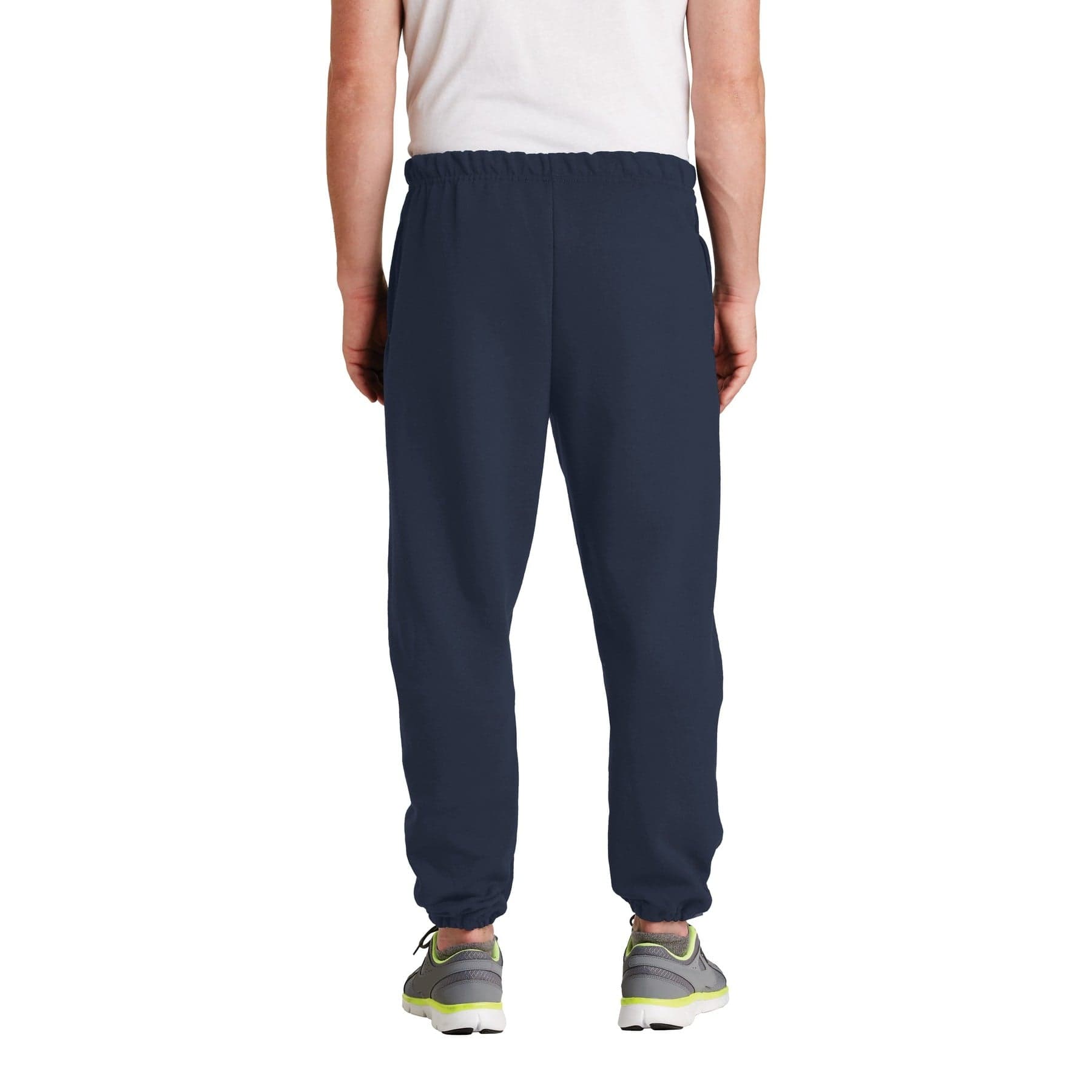 Plain j. navy unisex super sweats nublend® sweatpants with pockets, front view