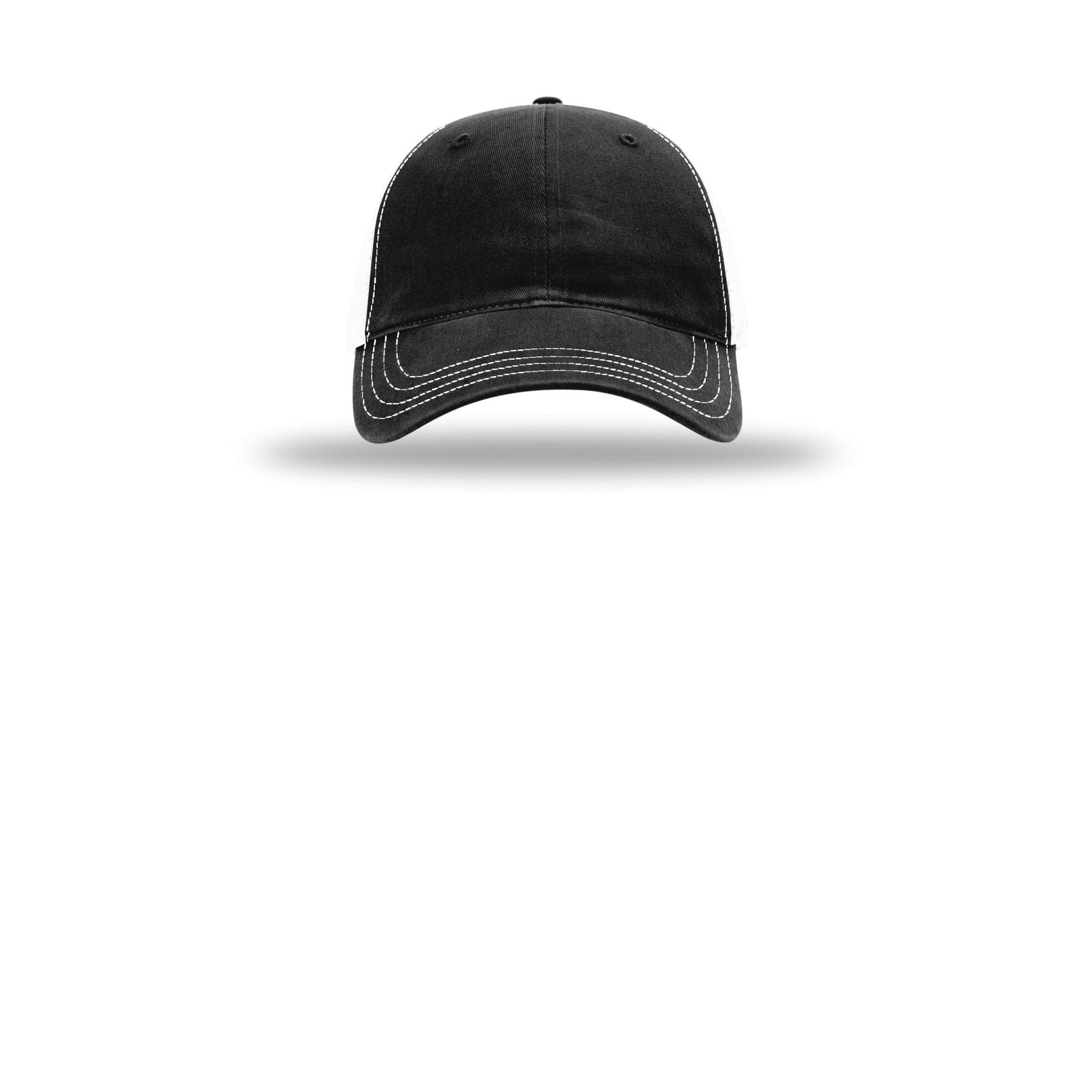 Plain charcoal garment washed trucker, front view