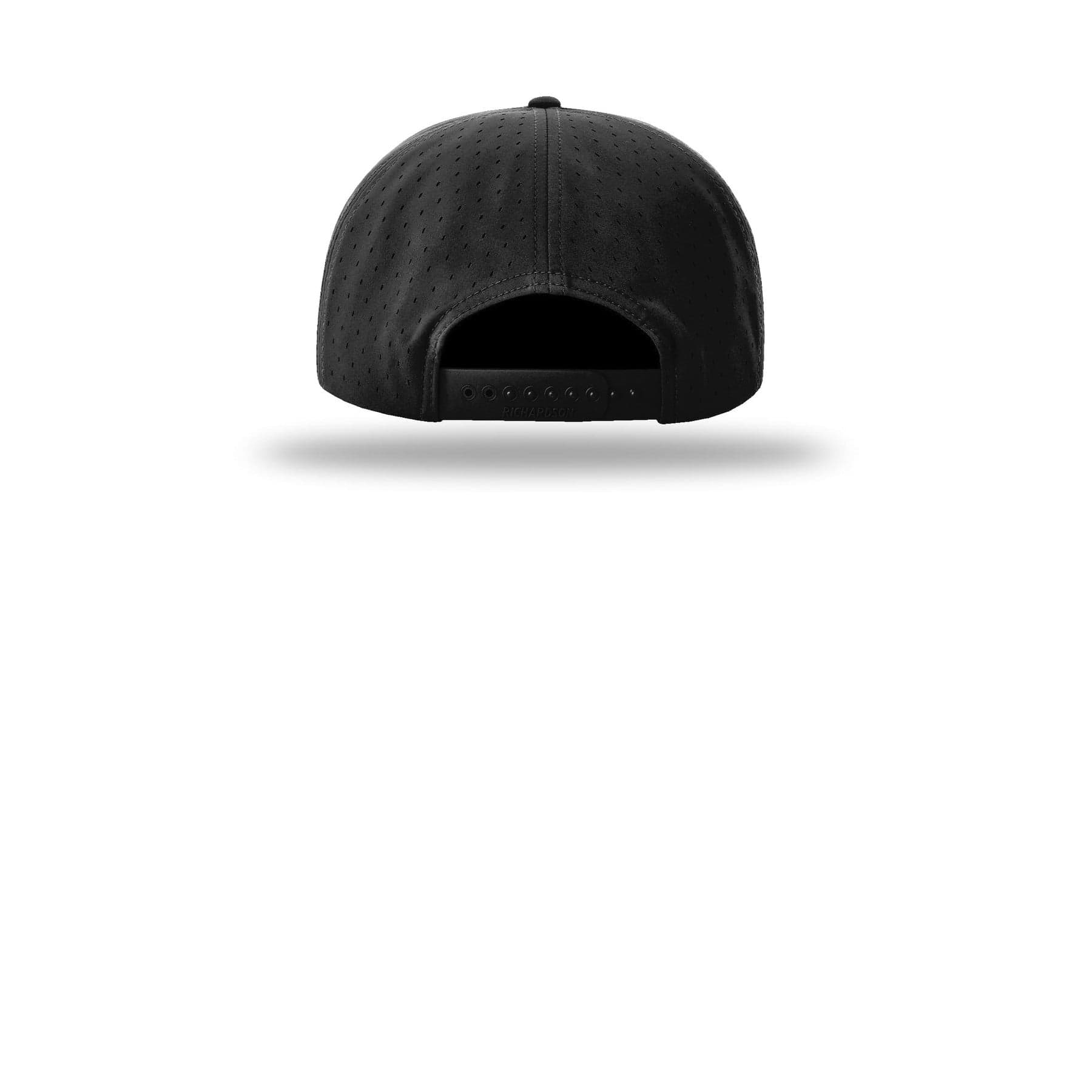 Plain charcoal cannon 7-panel flatbill, front view