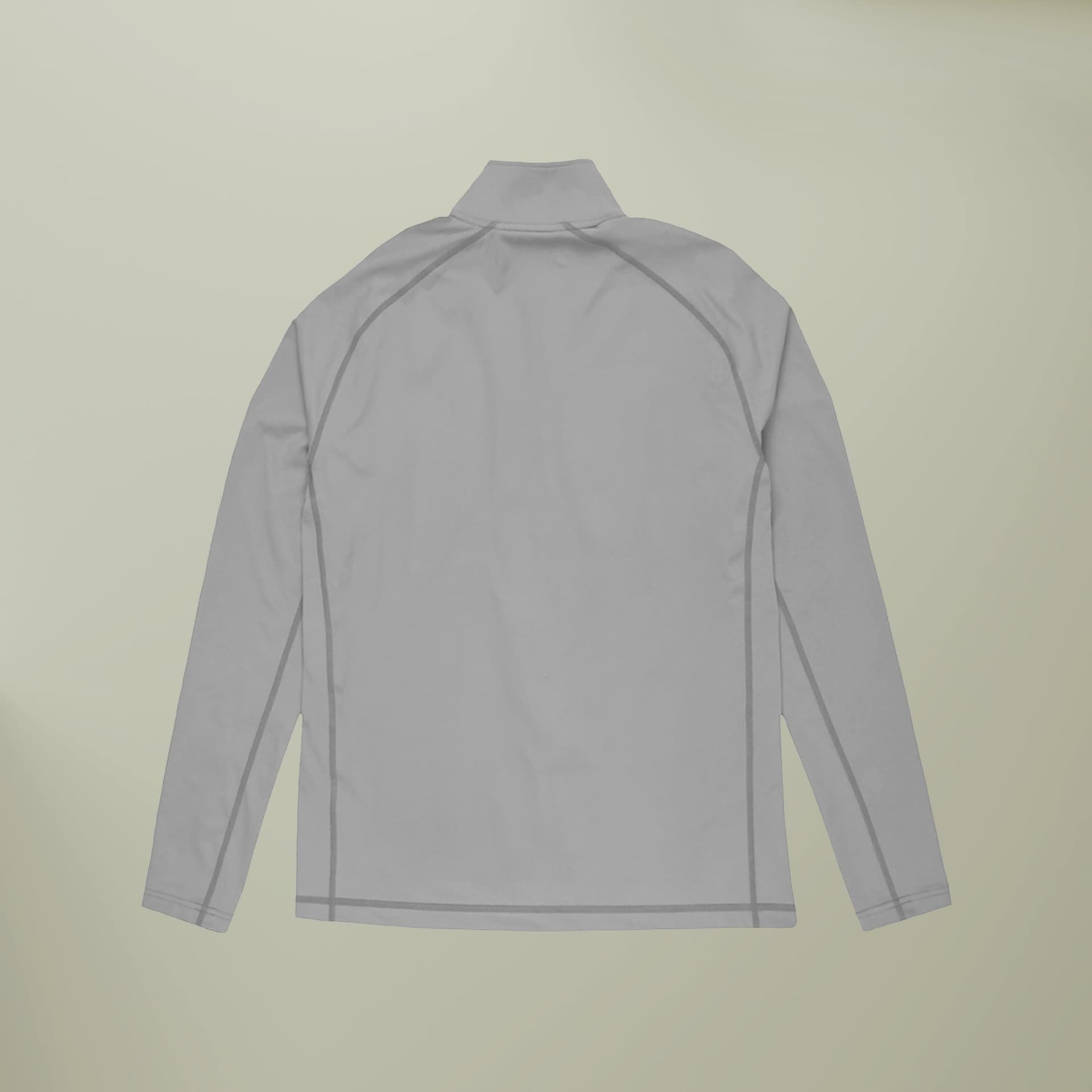 Plain river rock men's 365 quarter-zip, front view