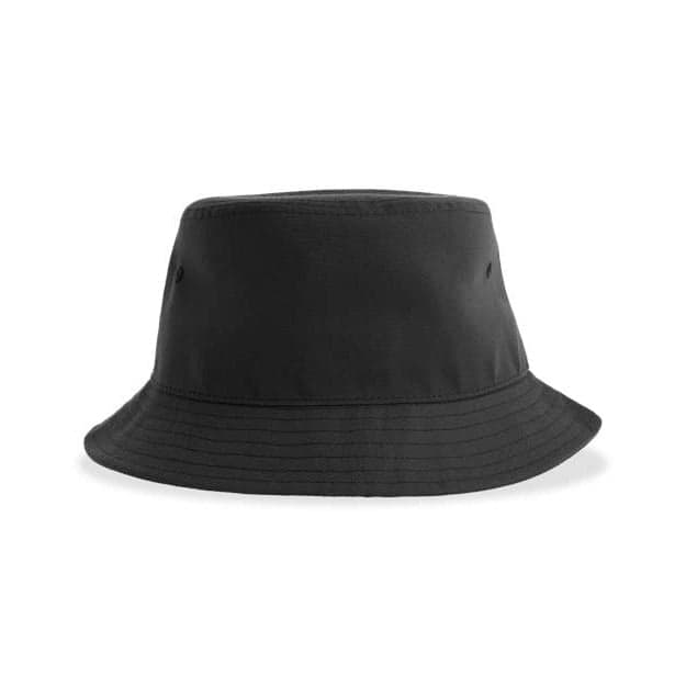 Plain dark grey sustainable bucket hat, front view