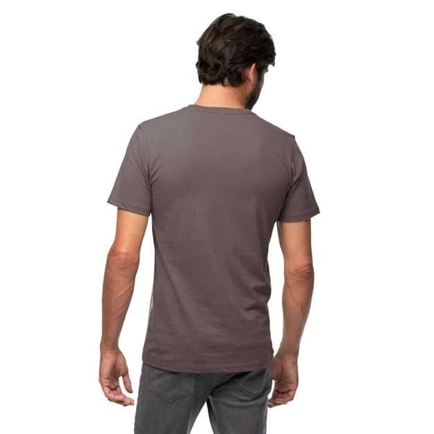 Plain charcoal unisex fashion t-shirt, front view