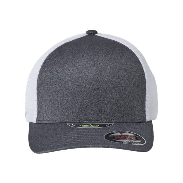 Plain charcoal trucker cap, front view