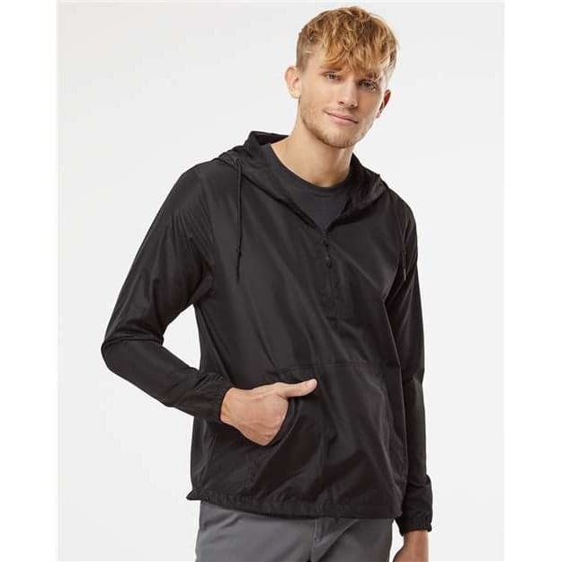 Custom Quarter-Zip Windbreaker Pullover Jacket with Your Photo or Text