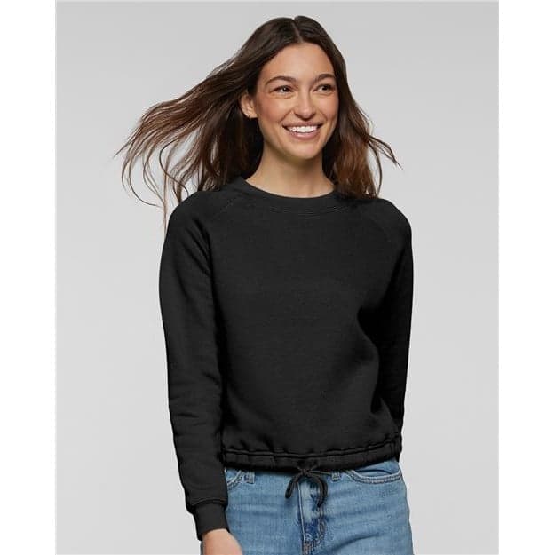 Custom Women's Boxy Fleece Crewneck Sweatshirt with Your Photo or Text