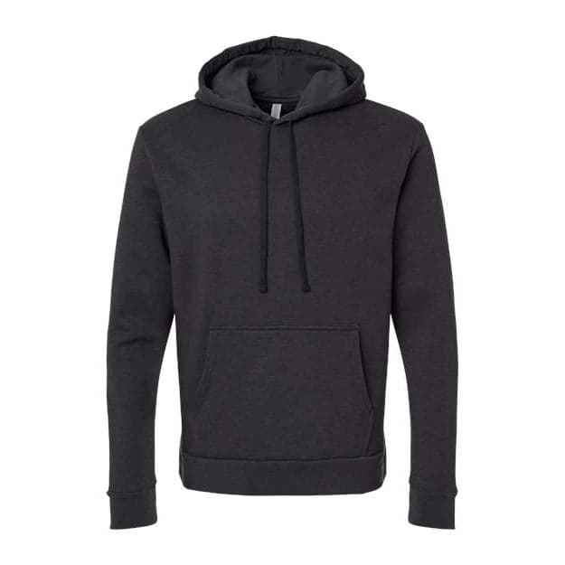 Plain heather midnight navy unisex malibu hoodie sweatshirt, front view