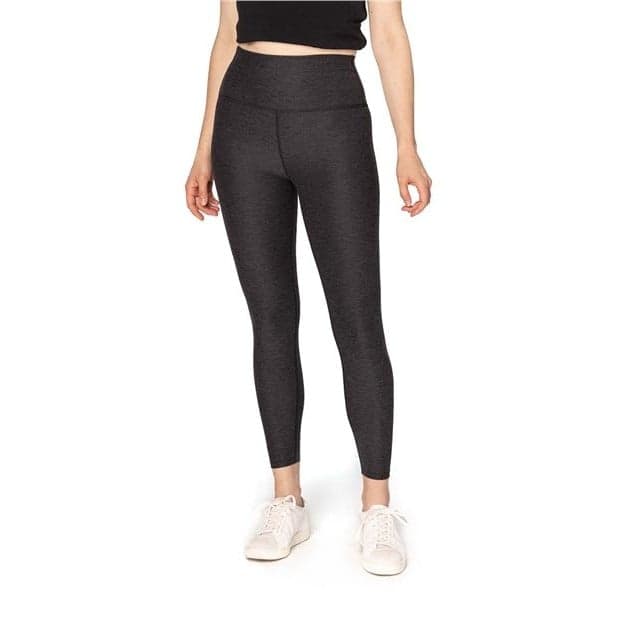 Plain dark camo women's impact leggings, front view