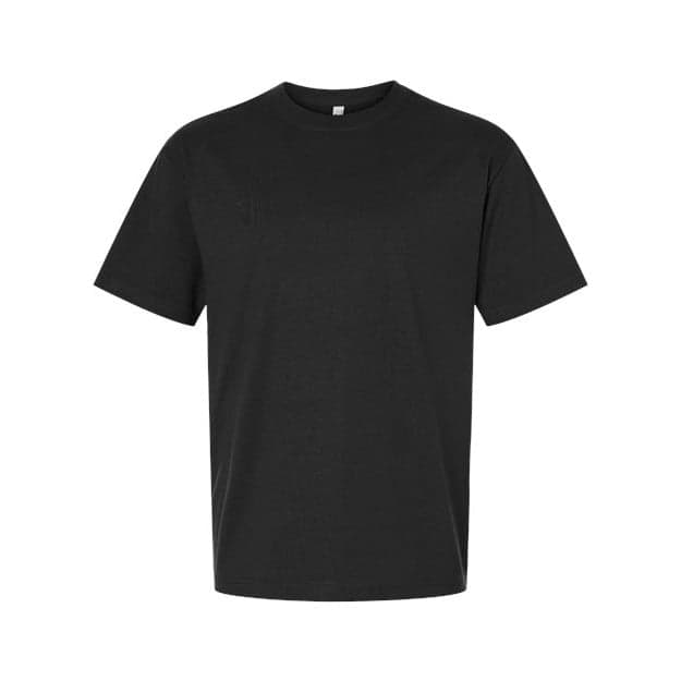 Plain brown unisex super heavyweight tee, front view