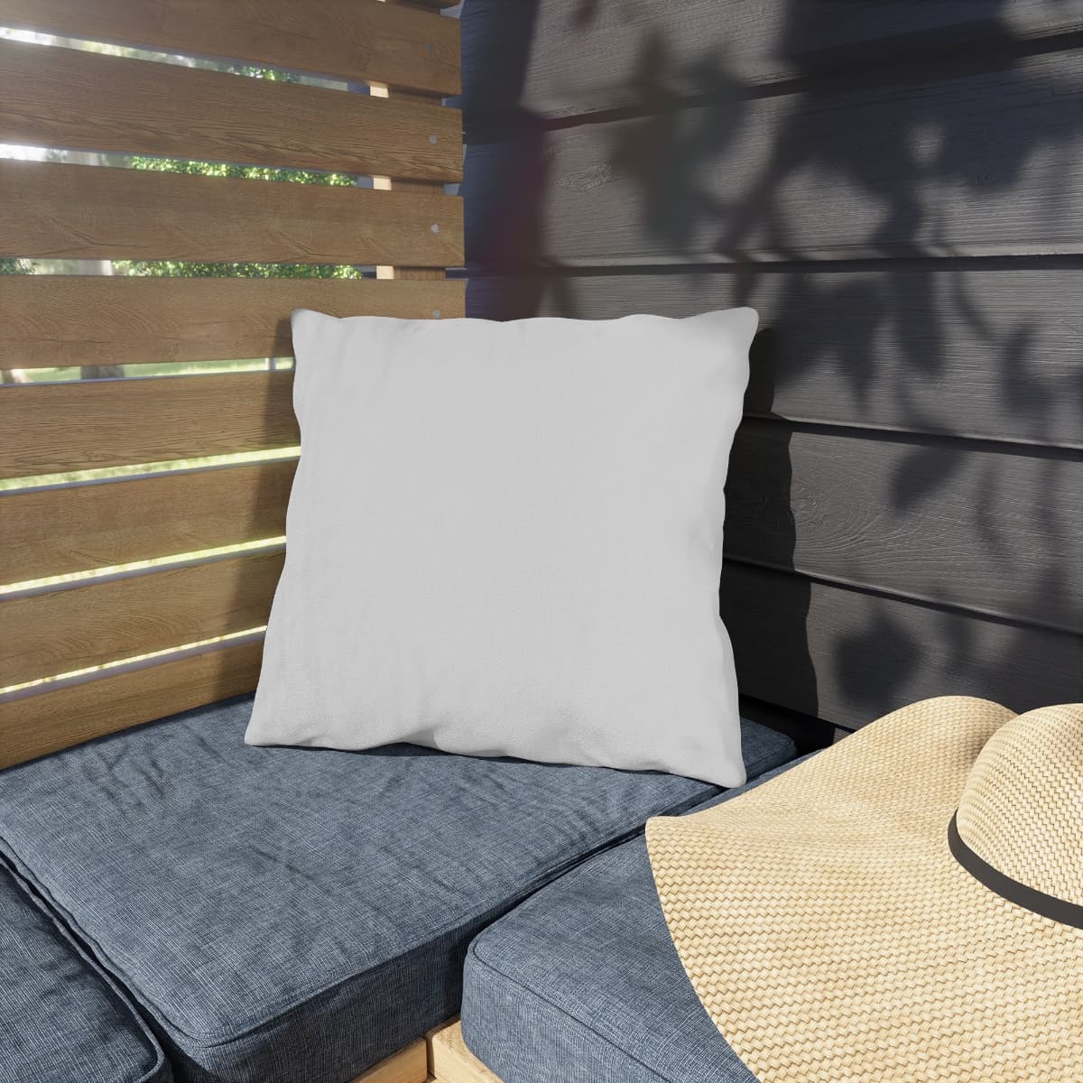 Custom Water-Resistant Outdoor Throw Pillow with Your Photo or Text