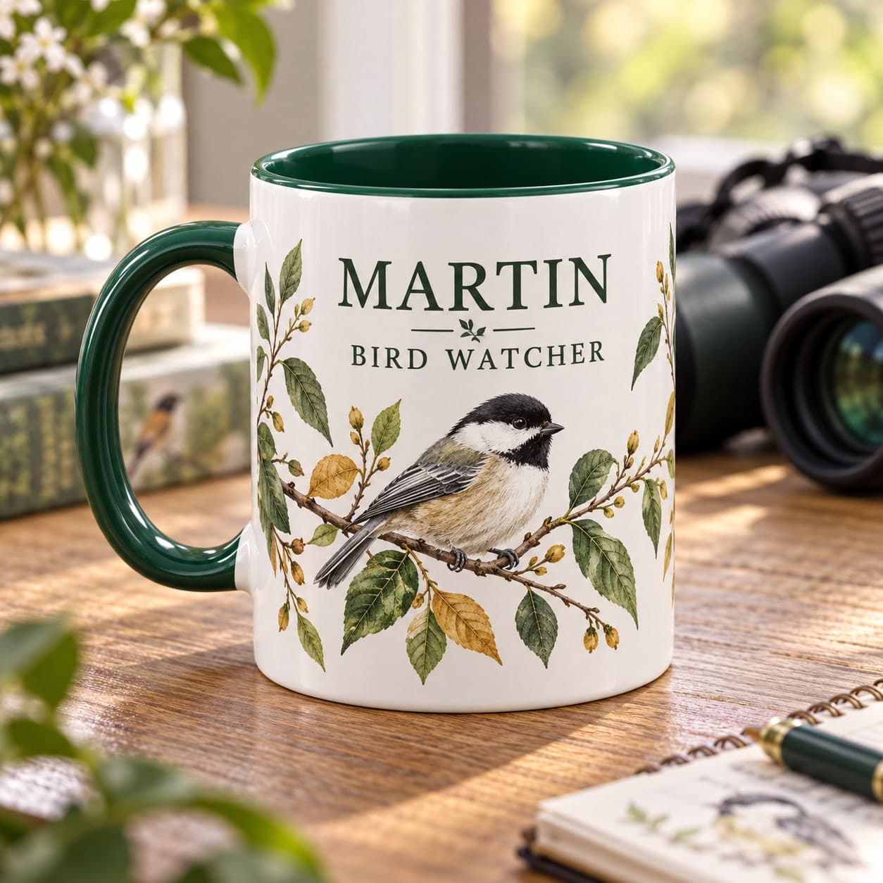 Custom Two-Tone 11 oz Coffee Mug with Your Photo or Text
