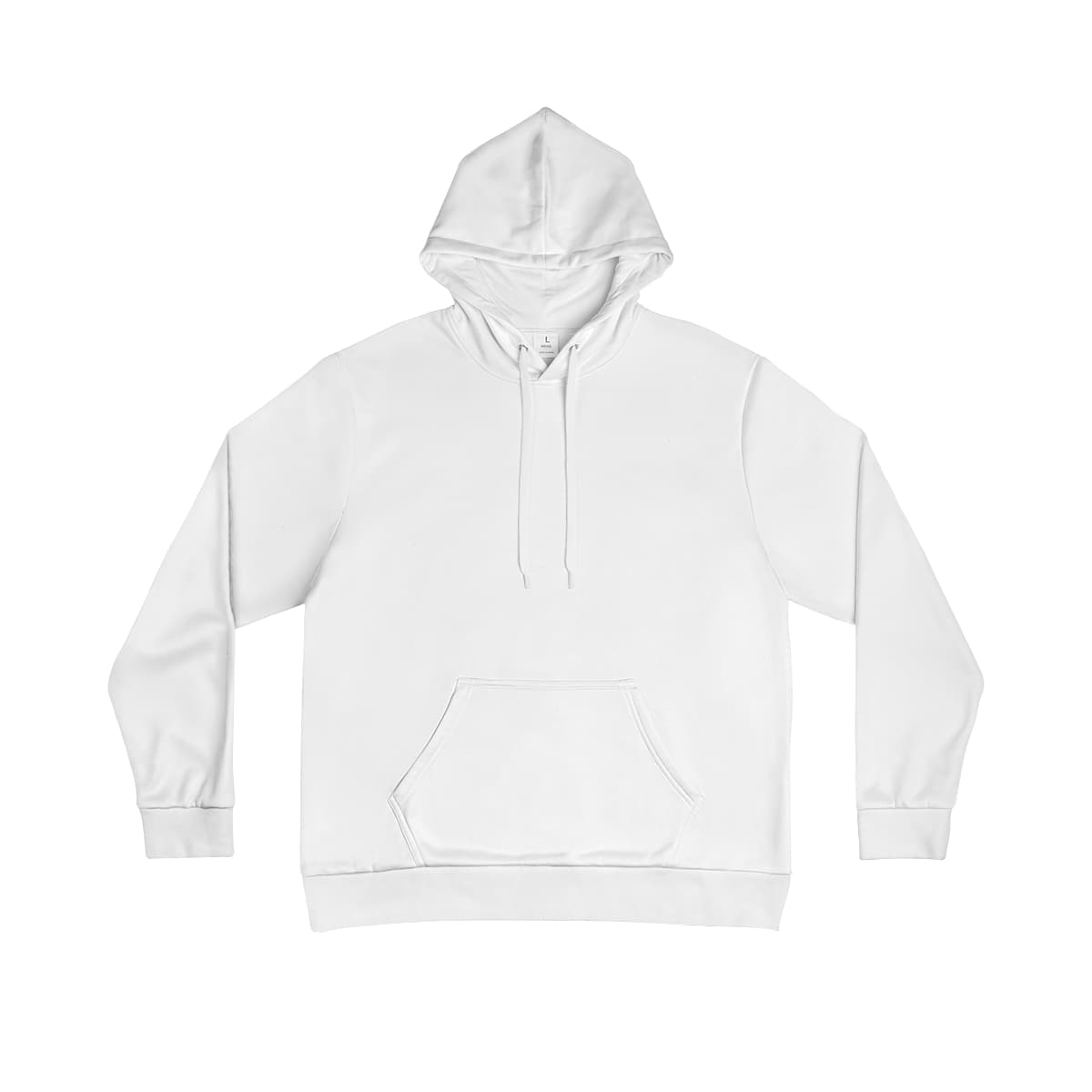 Plain seam thread color automatically matched to design men's hoodie (aop), front view