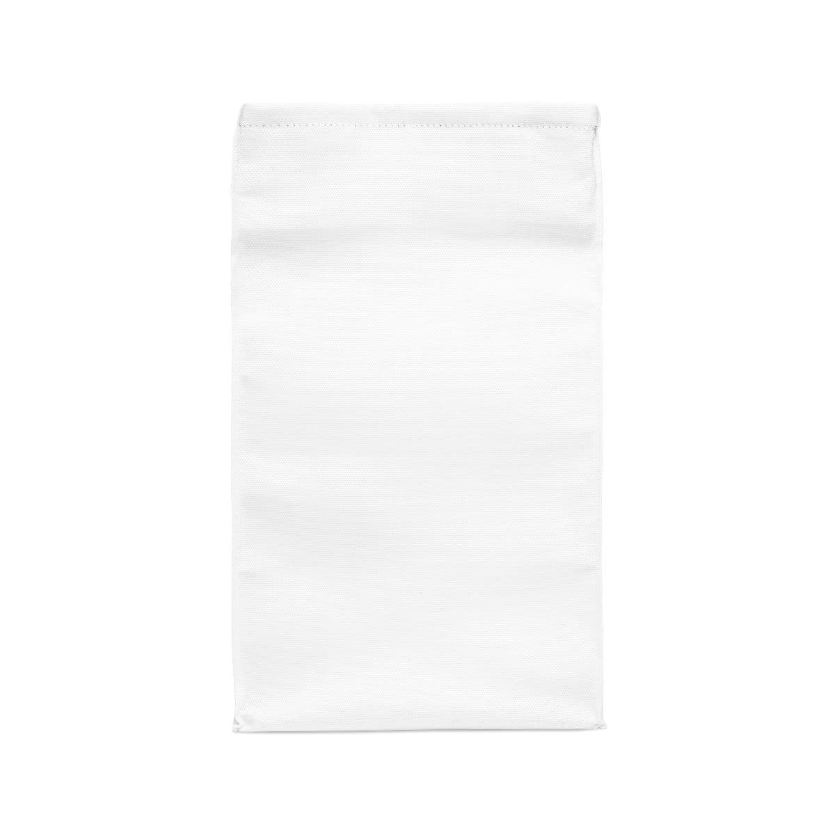 Plain polyester lunch bag, front view