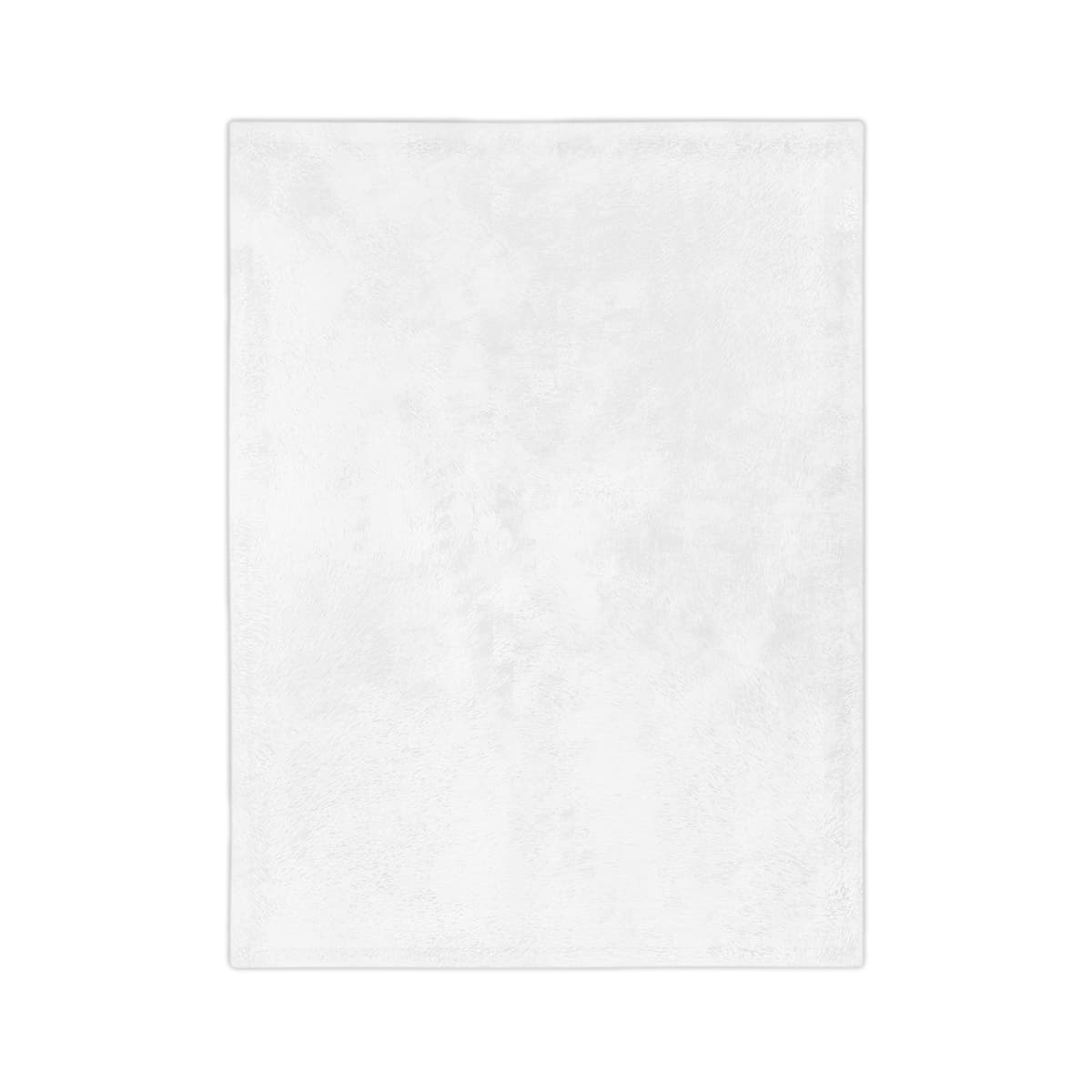 Plain velveteen microfiber blanket, front view